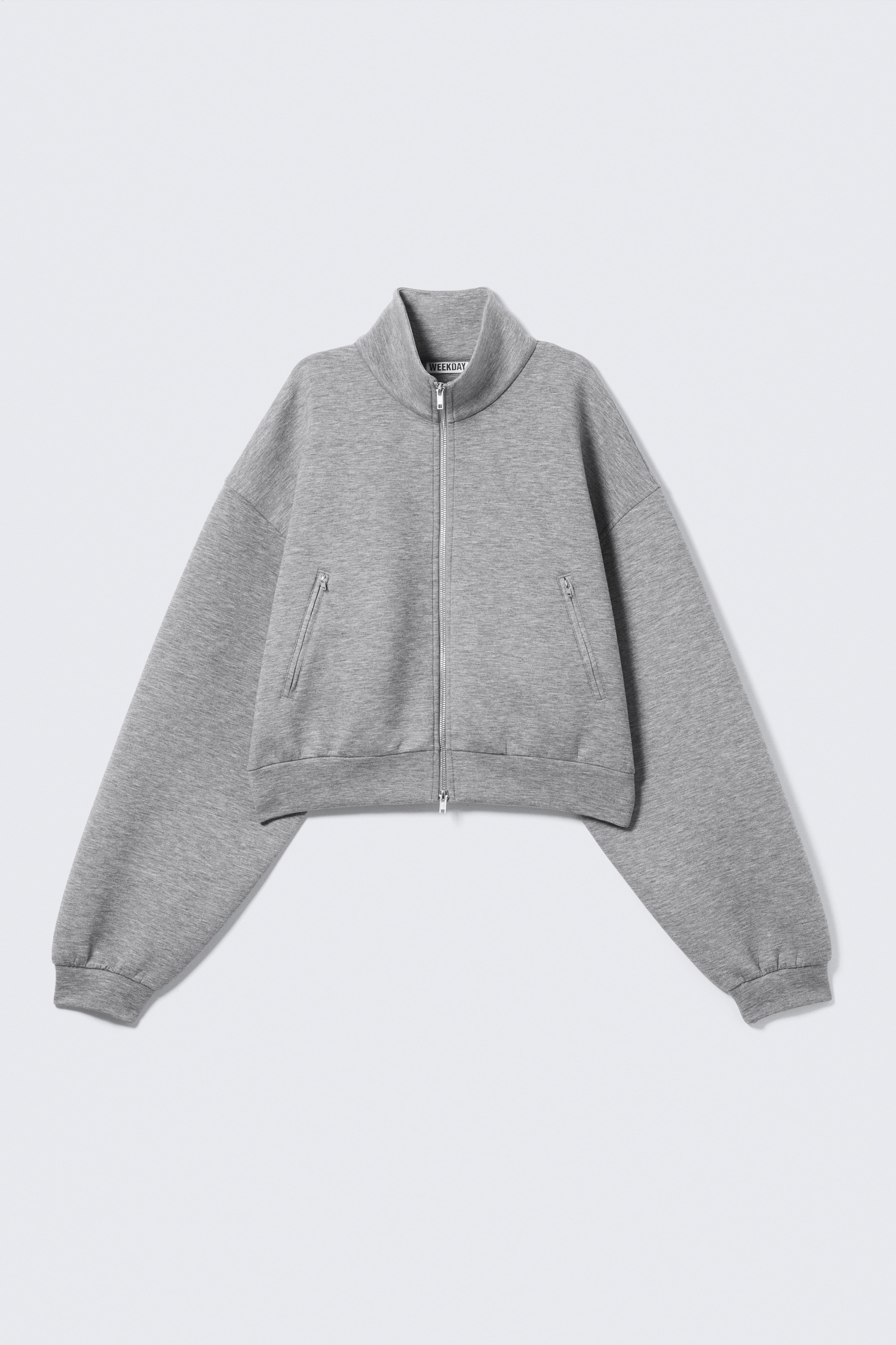 GIUBBOTTO SCUBA OVERSIZE - Grigio mélange