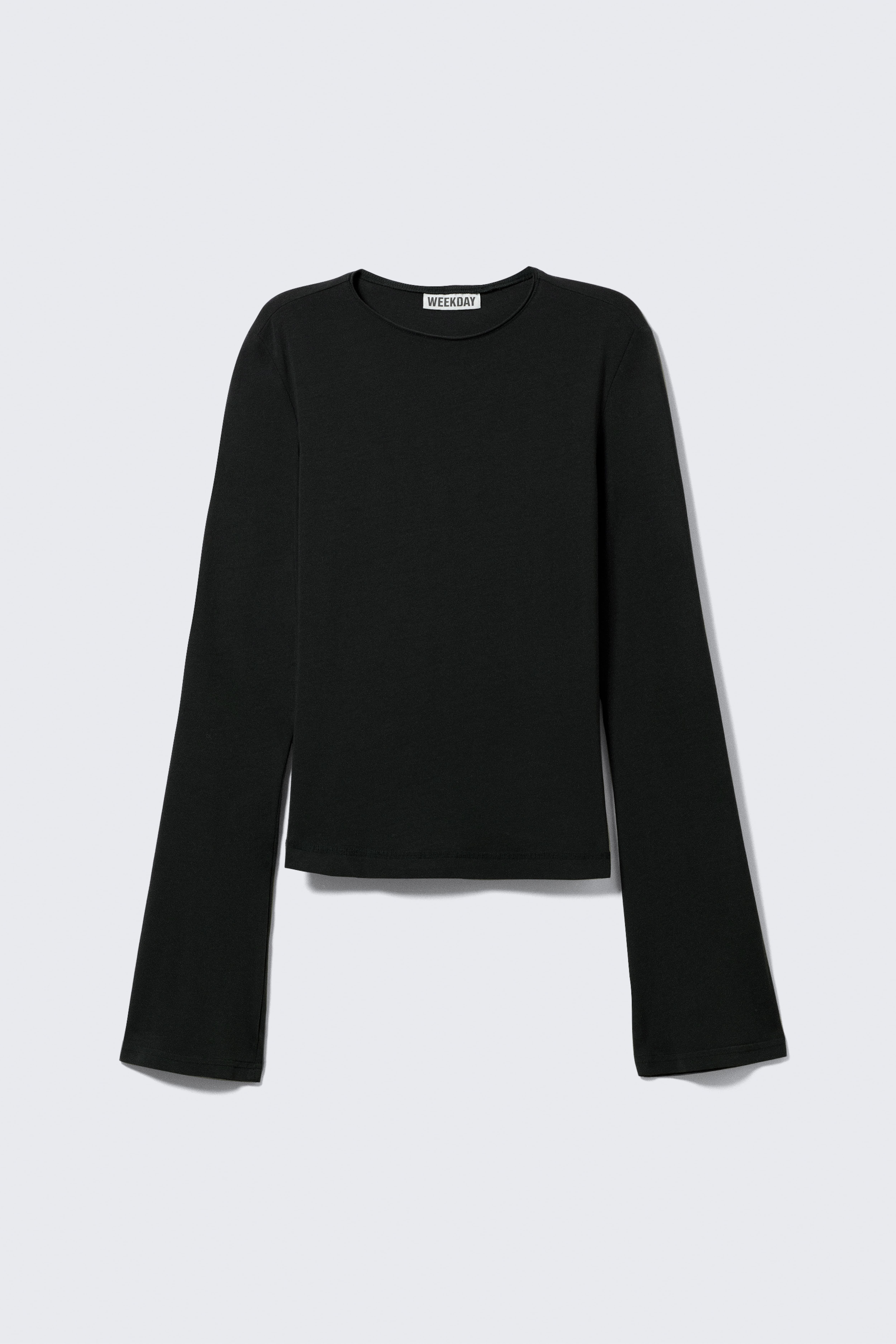 Top in cotone a maniche lunghe - Nero/Marrone scuro/Nero/Blu scuro a righe/A righe verde scuro