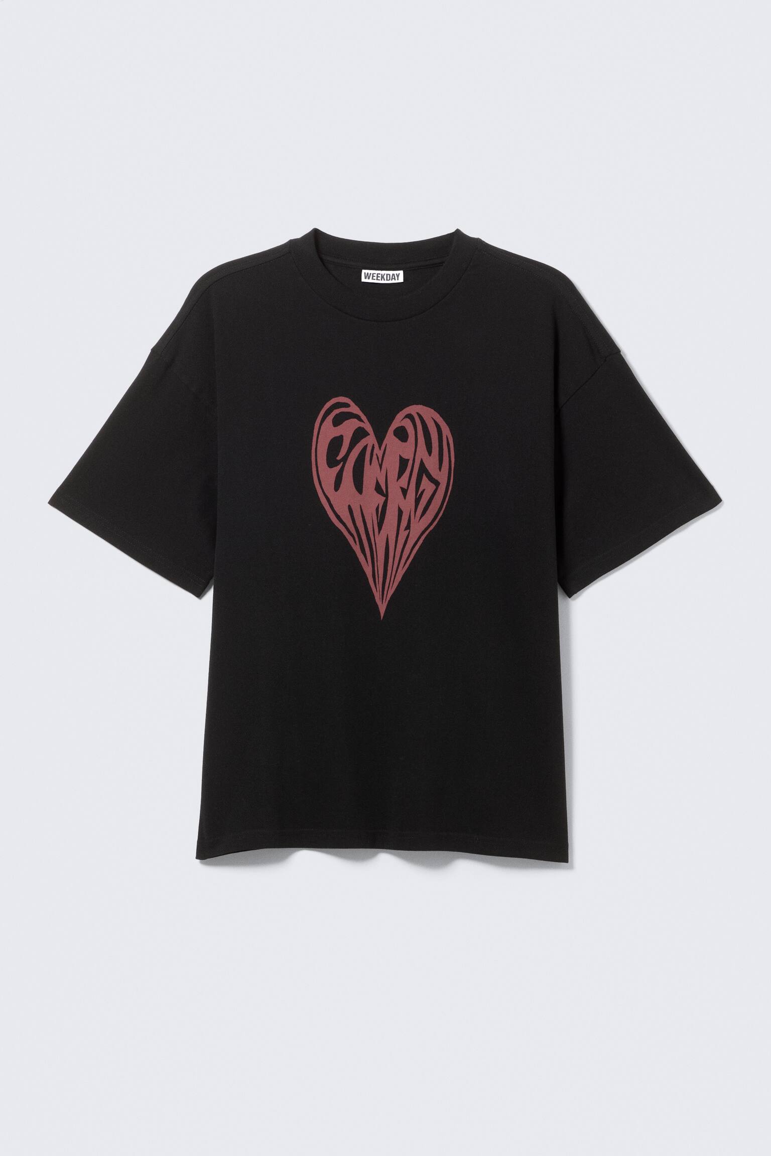 T-shirt Great boxy con stampa grafica - Nero - Heart of Energy/Nero - Heartbeat/Bianco - Robo Silver Face/Bianco - Dreams/Nero - Midnight/Bright Blue - Four Man Gang - 2