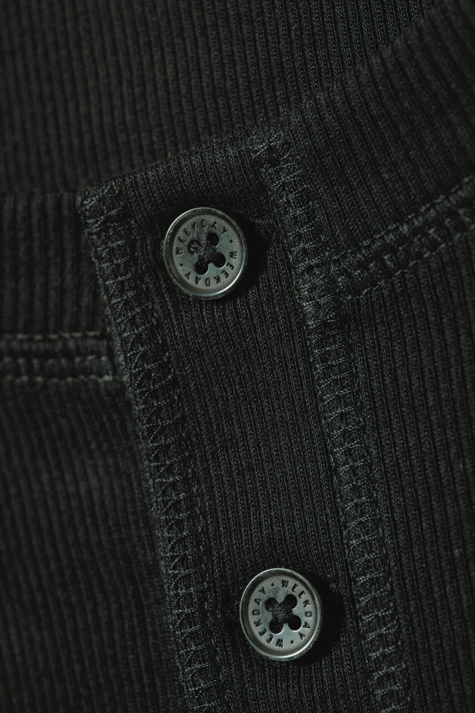 Tricou Henley cu mânecă lungă - Negru - 7