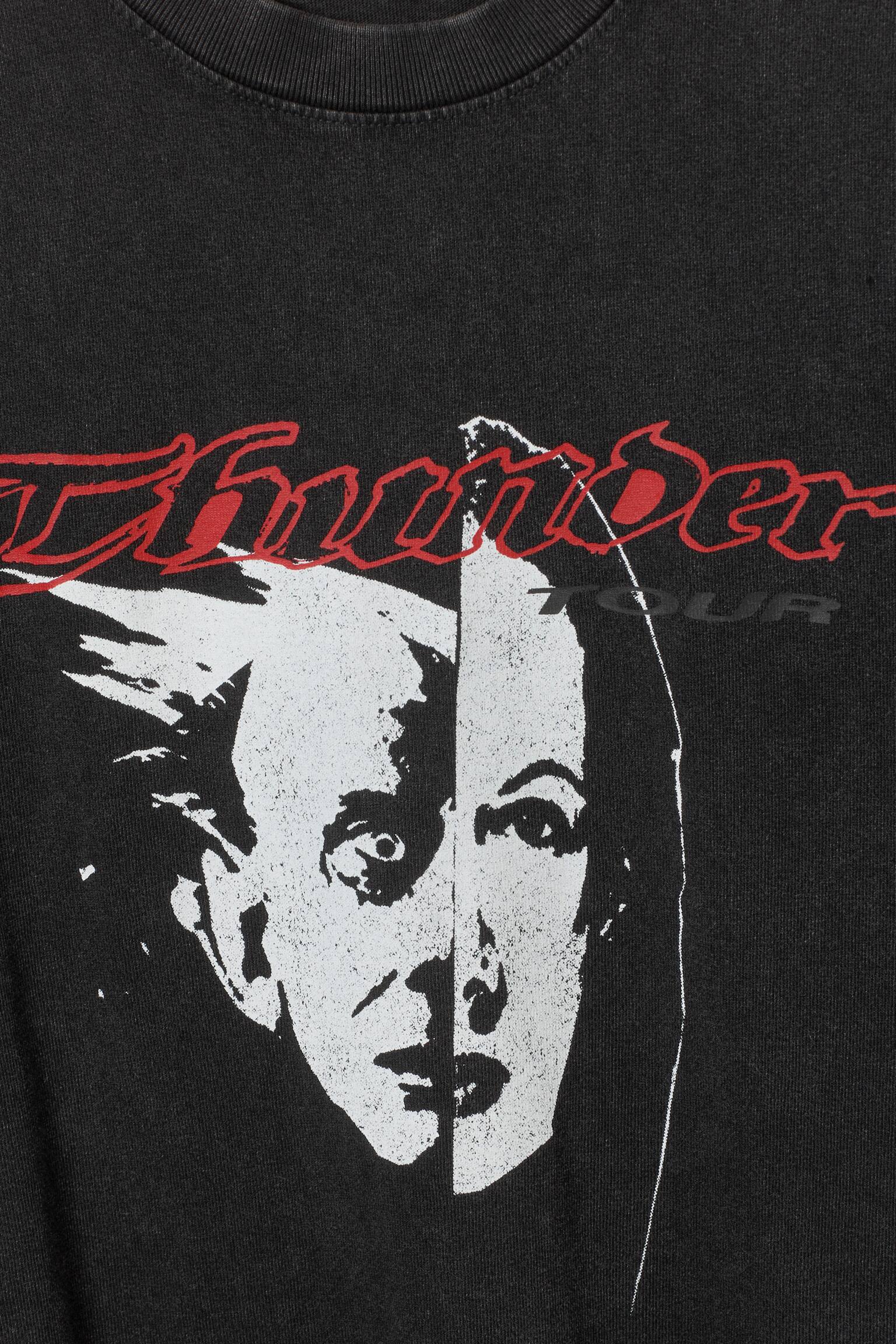 Entspanntes T-Shirt mit Grafikdruck - Schwarz - "Thunder Tour"/Weiß - "Reclaim your wisdom"/Gewaschenes Schwarz - SYSTEM/Schwarz - "Team Building"/Schwarz - Cosmic Eagle/Schwarz - Dragon Gate - 3