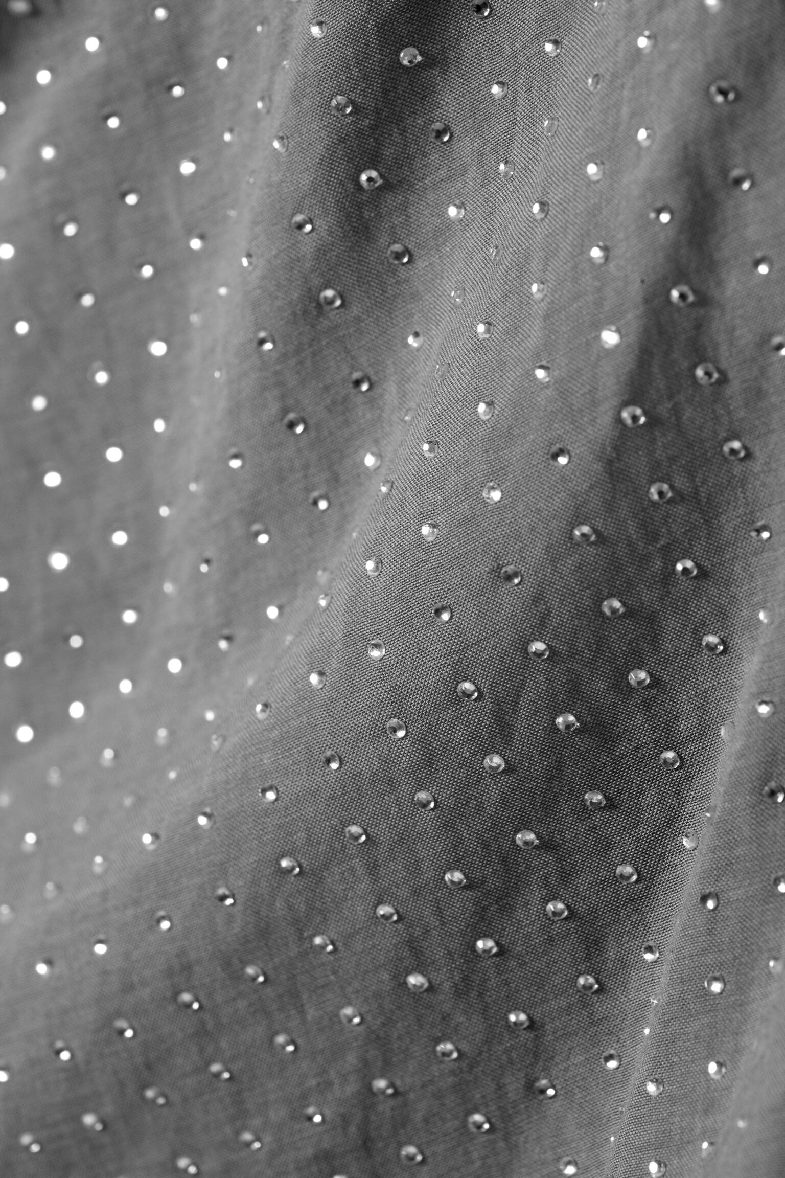 Mouwloze top met pailletten - Grijs - strass-steentjes - 3