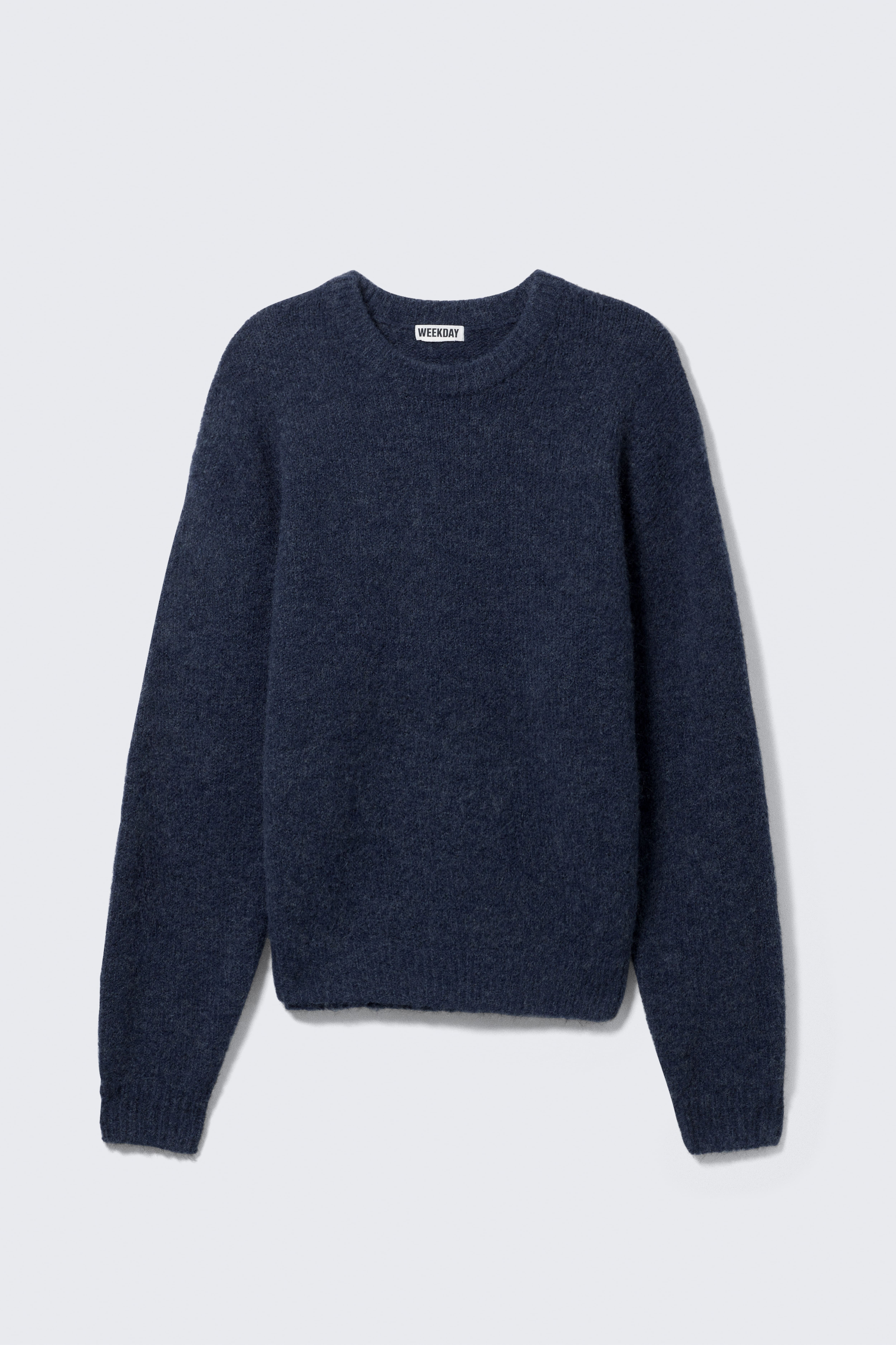 Strickpullover aus einer Wollmischung - Marineblau meliert/Dunkelgrün