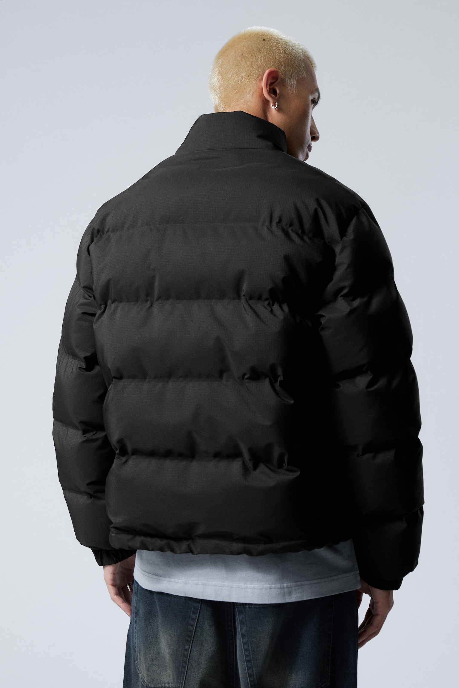 Cole Puffer Jacket - Black/Dark Mole/Light Dusty Grey - 4