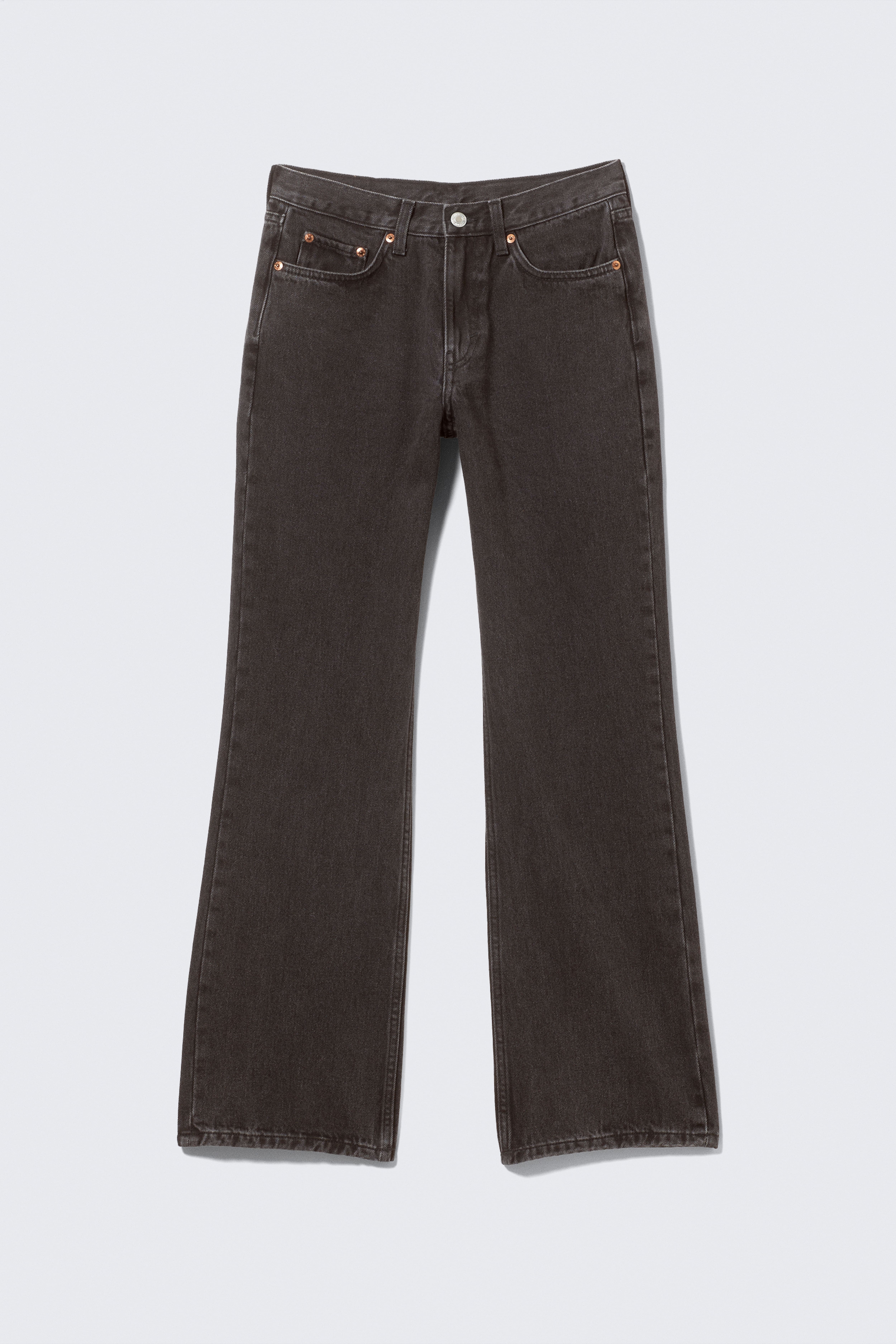 Moon Mid Rise Regular Bootcut Leg Jeans - Tuned Black - Schwarz/Seventeen Blue - Mittelblau