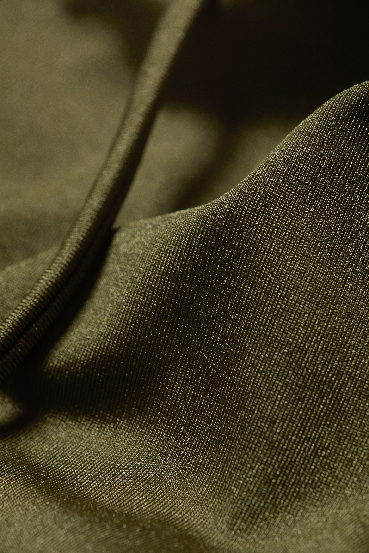 Haut de bikini minimaliste à col licou - Vert foncé/Marron foncé - 5