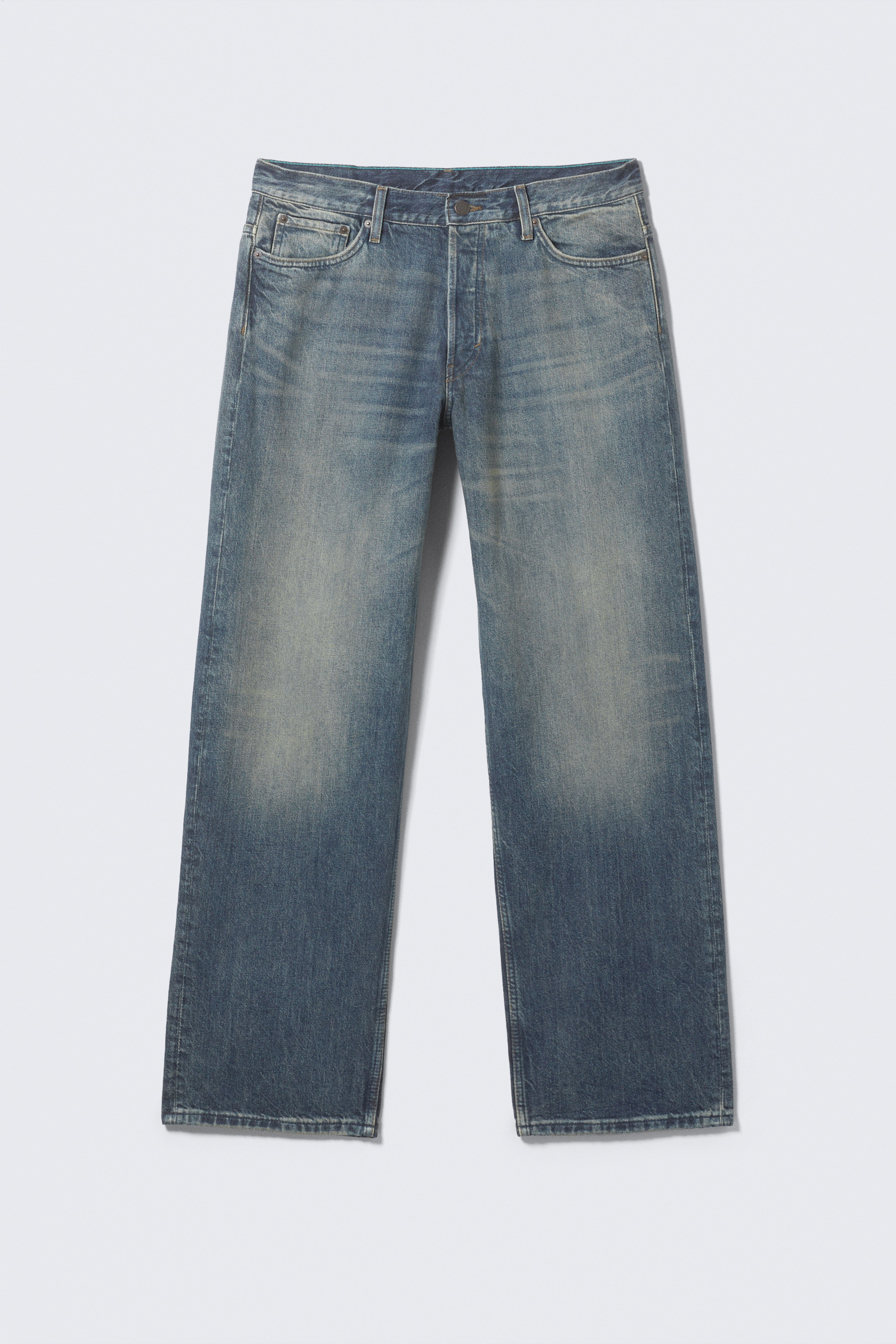Sphere lavtaljede loose jeans med lige ben - Baltic Blue – mørkeblå/Aeon Blue – lyseblå/Blue Rinse – mørkeblå/Black Rinse – sort