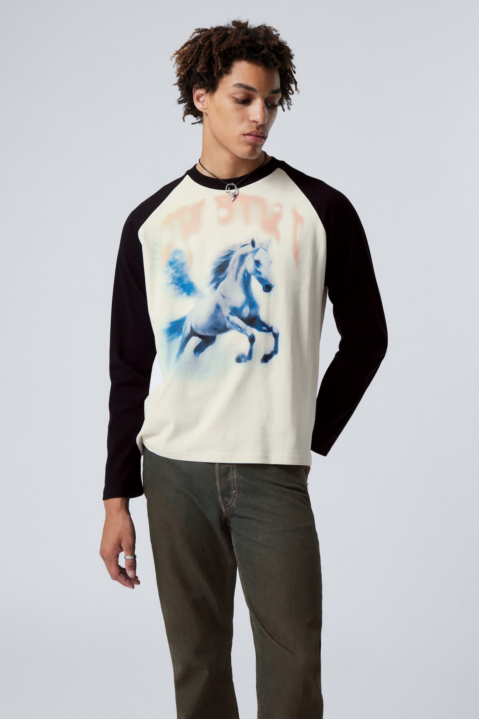 Great Boxy Raglan Long Sleeve T-shirt - Free Rider