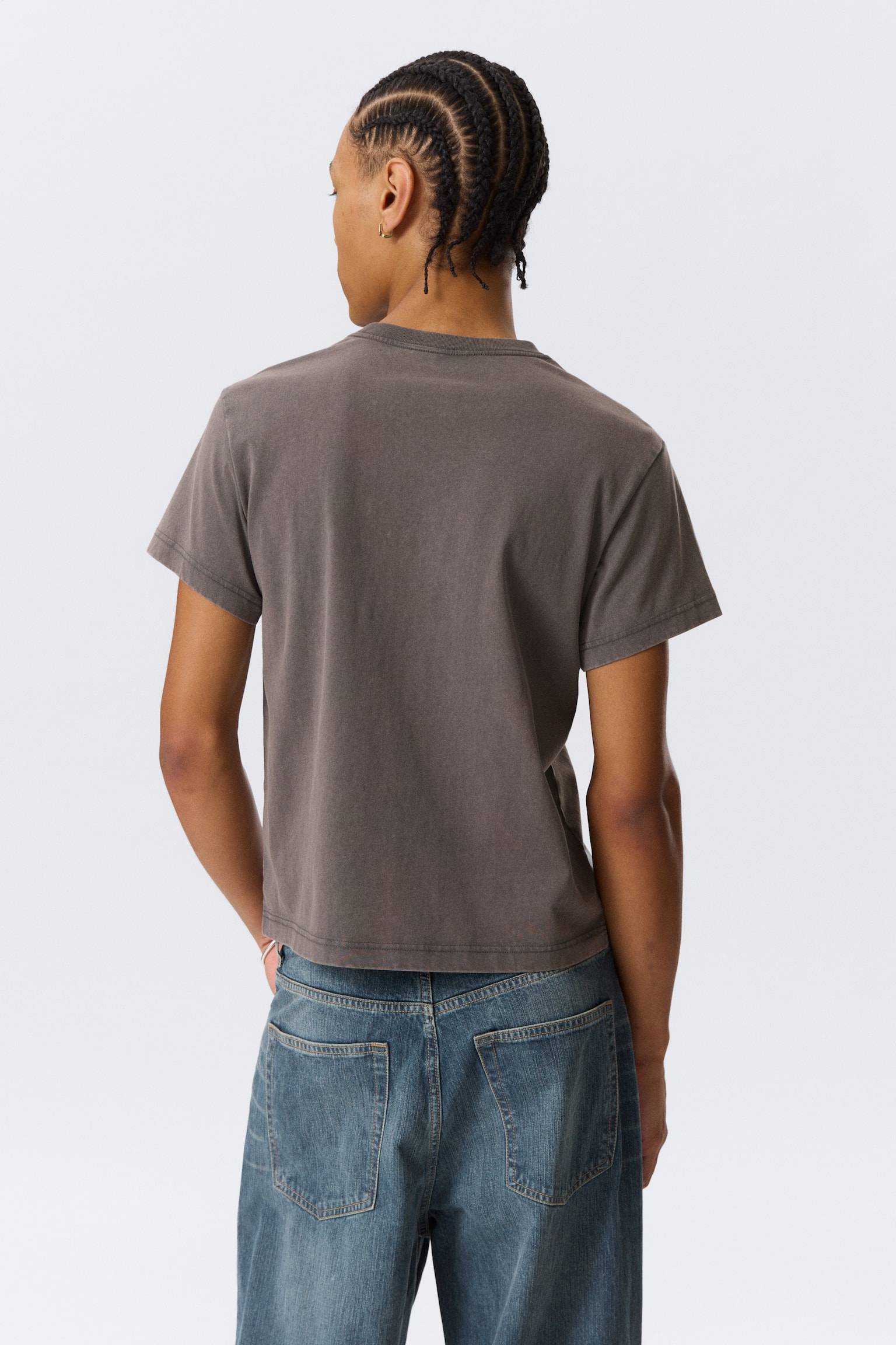 T-shirt in cotone - Grigio scuro - 4