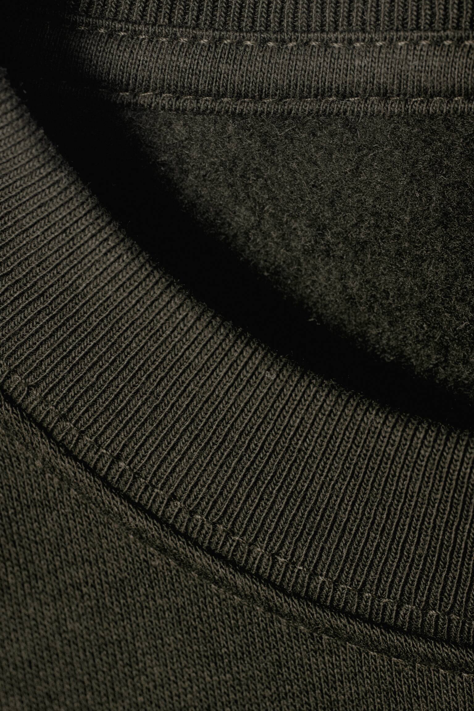 Klassisches Sweatshirt - Dunkelgrün/Schwarz/Marineblau/Staubgrau/Blau/Grau meliert - 5