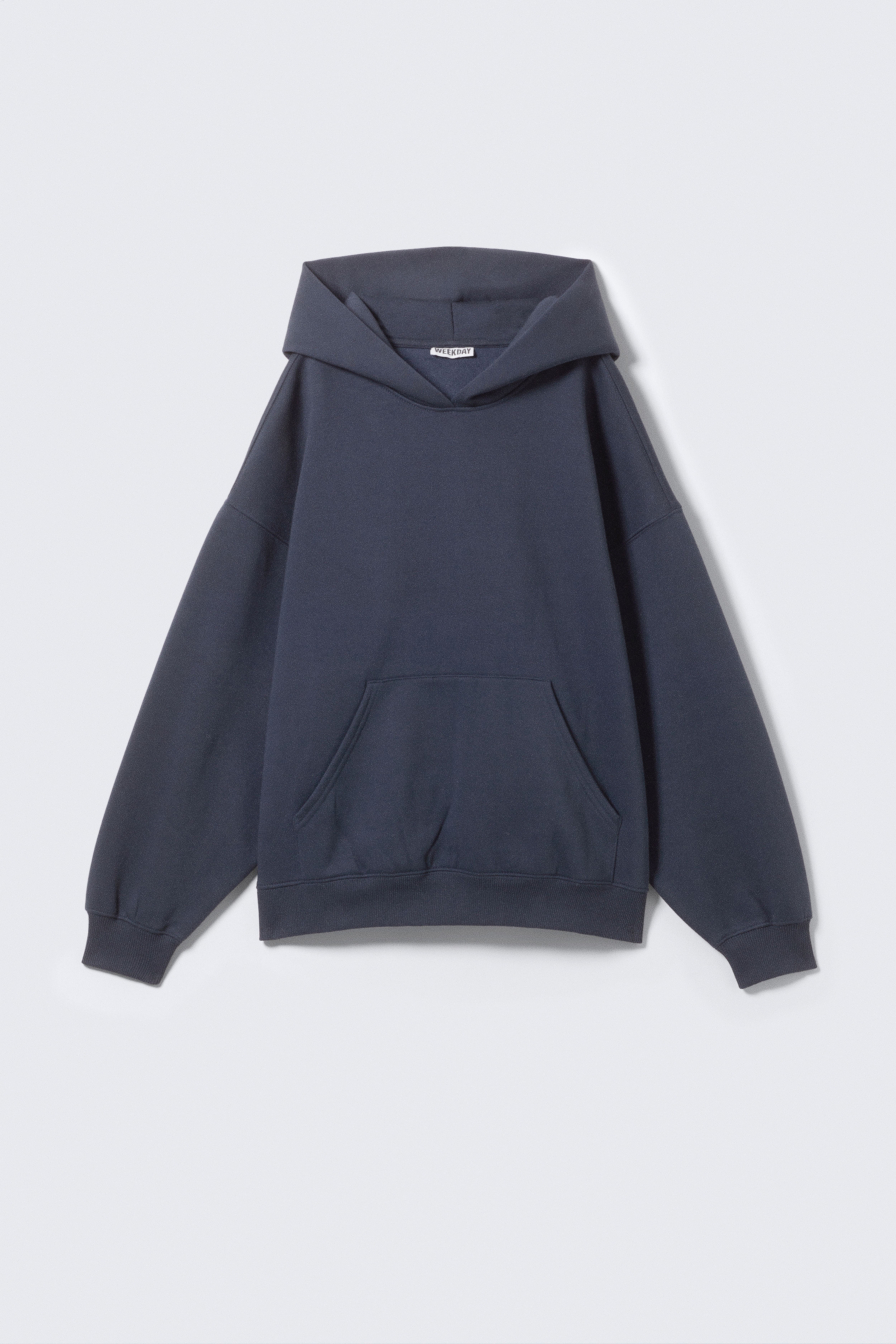 Oversized hoodie van zware kwaliteit - Donkerblauw/Donkerbruin/Zwart/Lichtgrijs gemêleerd