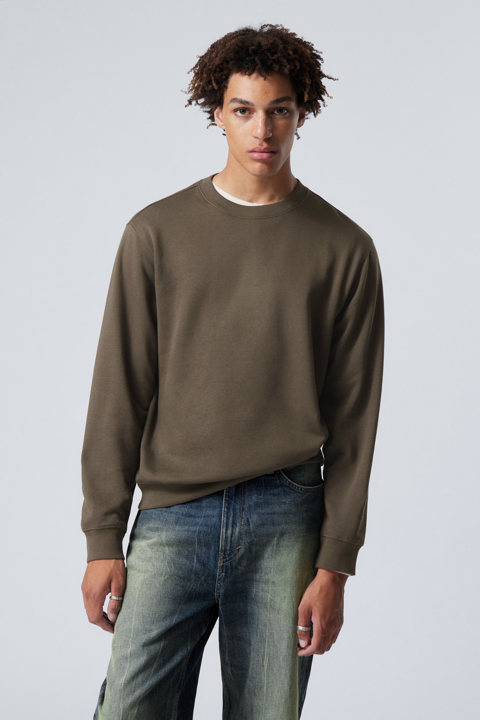 Standard Midweight Sweatshirt - Dark Mole/Dark Blue/Bright Yellow/Grey Melange/Black/Blue - 1