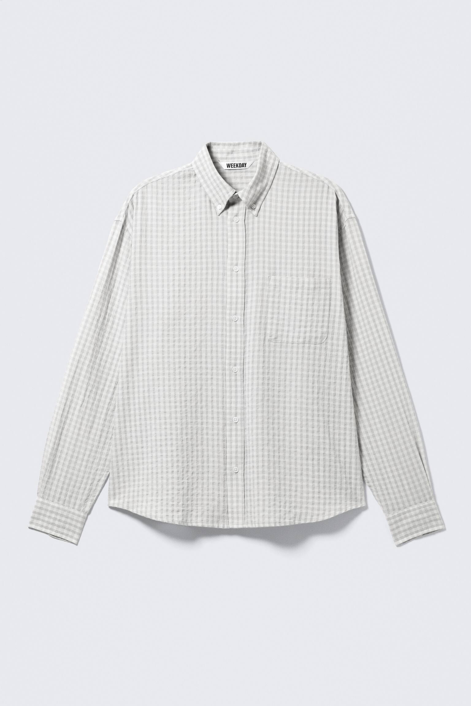 Camicia button-down - Grigio a quadri/Marrone scuro a quadri - 2