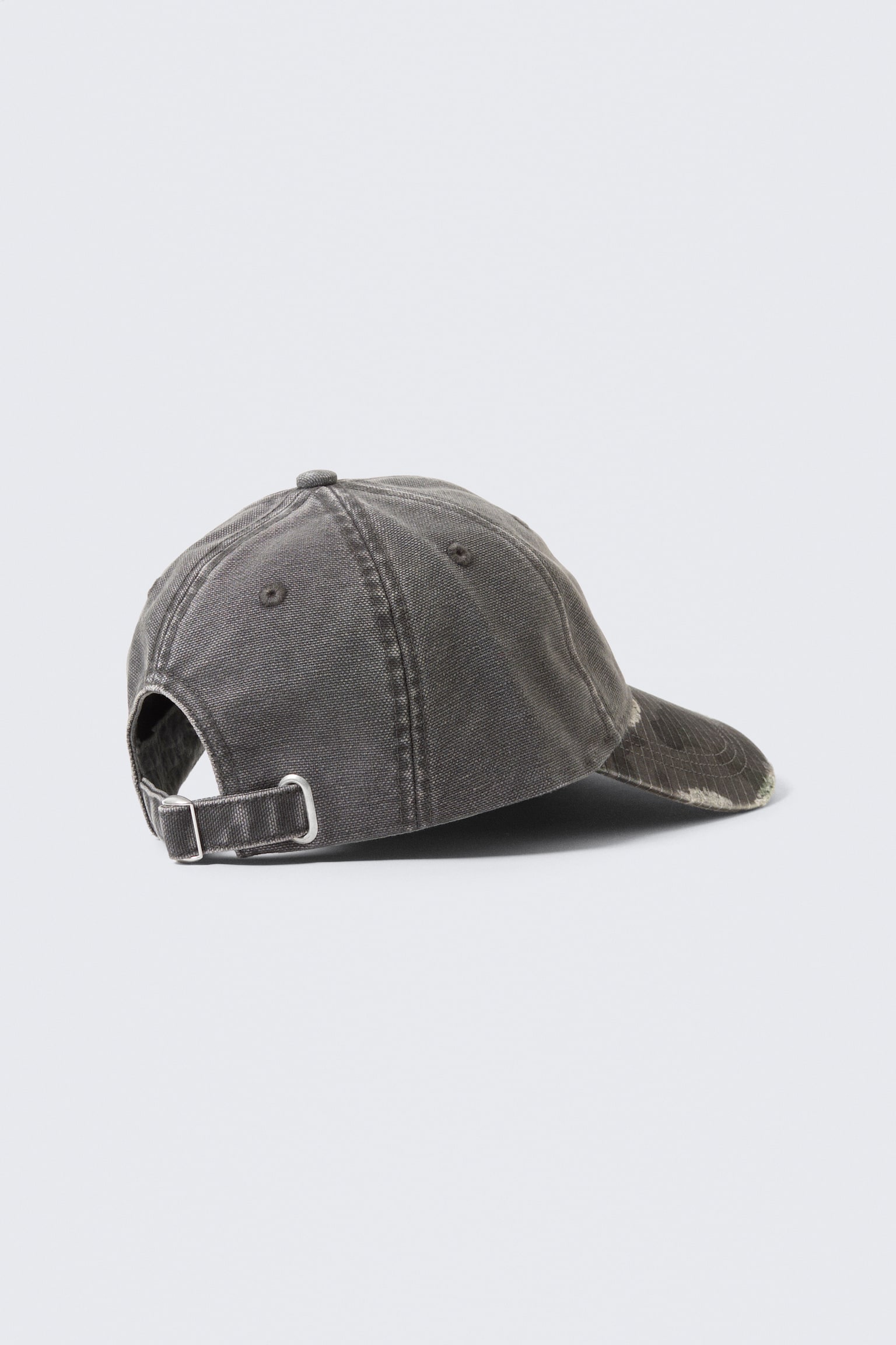 Baseballpet van verweerd katoenen canvas - Grey - Trashed Camo - 4