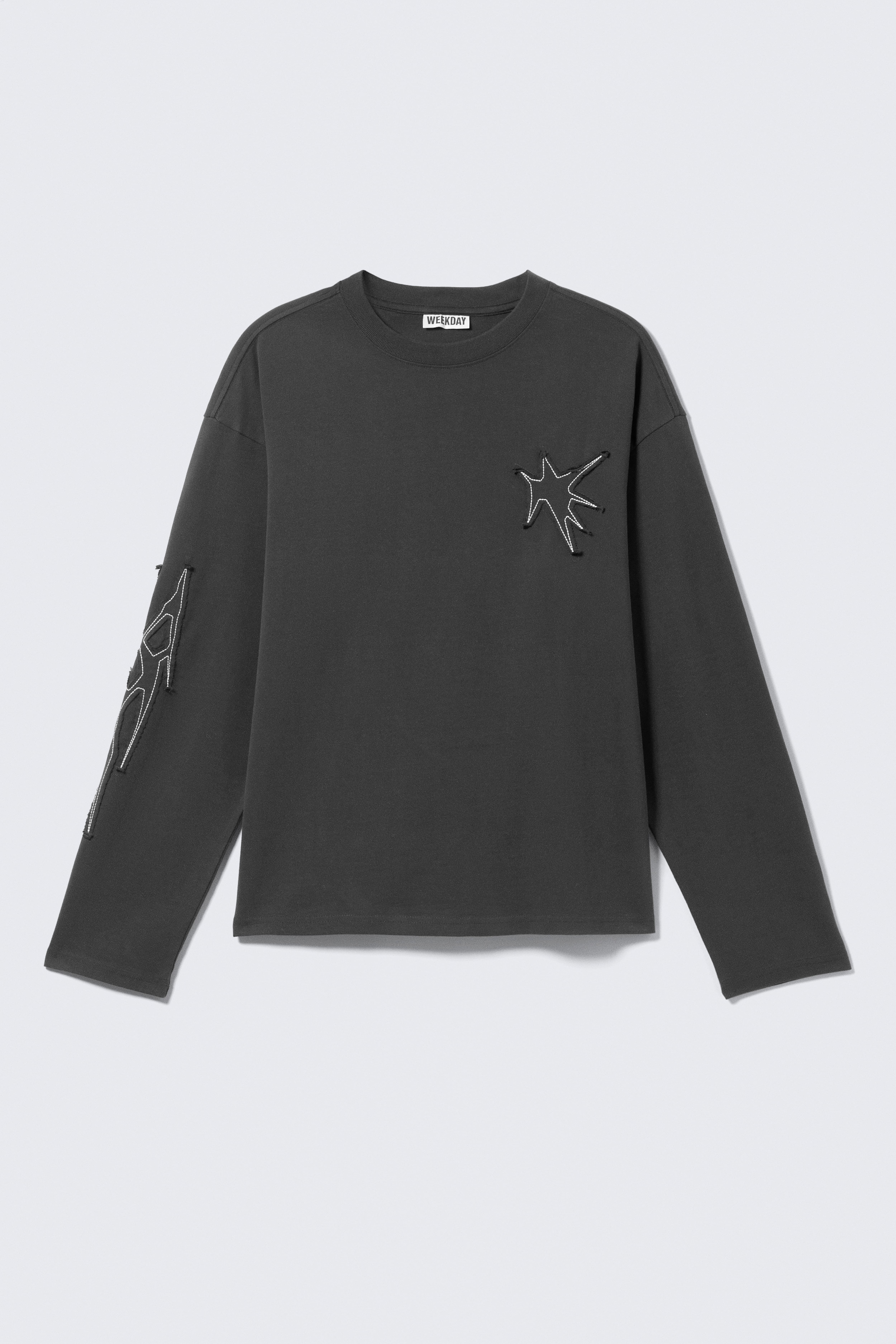 Geweldig boxy T-shirt met graphic en lange mouwen - Dark Grey - Tristar/White - Skeleton Angel/White - Angry Panthers/Black - Midnight Nightmare/White - Airways/Dark Grey - Big Mess