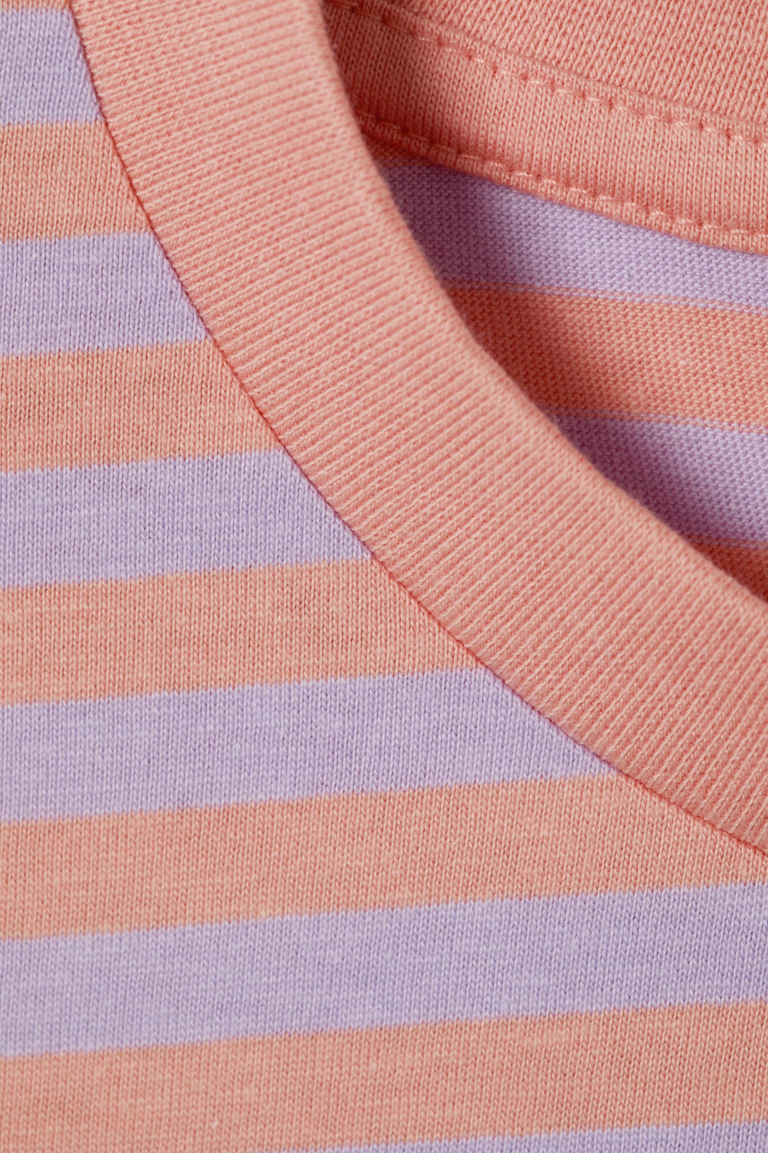 Longsleeve-Shirt aus Baumwolle - Koralle/Lila gestreift/Marineblau/Rosa gestreift/Blau/Mehrfarbig gestreift/Blau/braun gestreift/Rosa - Gelbe Streifen/Staubweiß - Braune Streifen - 5