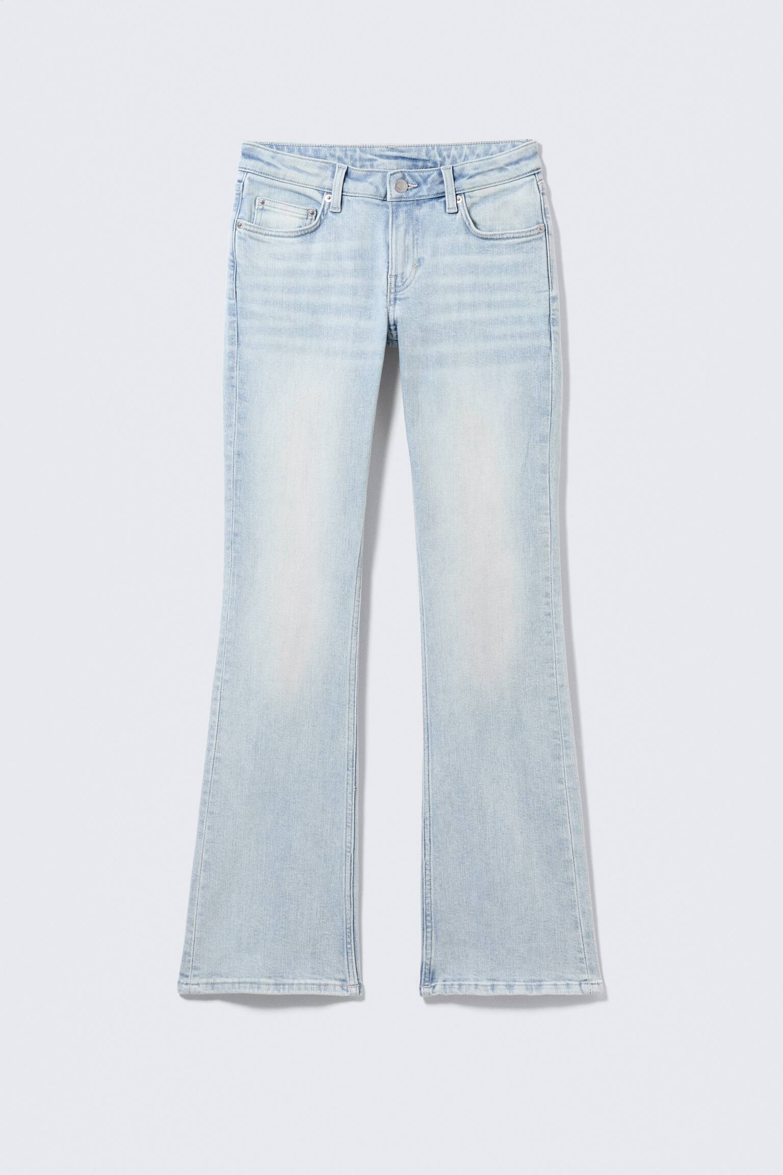 Luna Low Waist Skinny Bootcut Leg Jeans - Fluid Blue - Ljusblå/Blue Rinse - Mörkblå/Blue Hymn - Mellanblå - 2