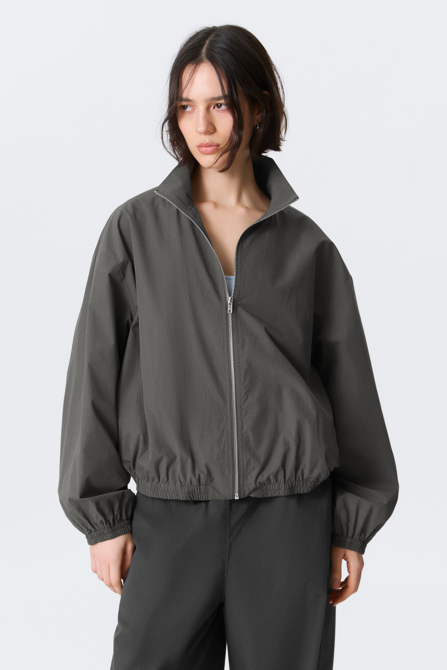 HANNE H OVERSIZE-TRAININGSJACKE - Dunkelgrau - 5
