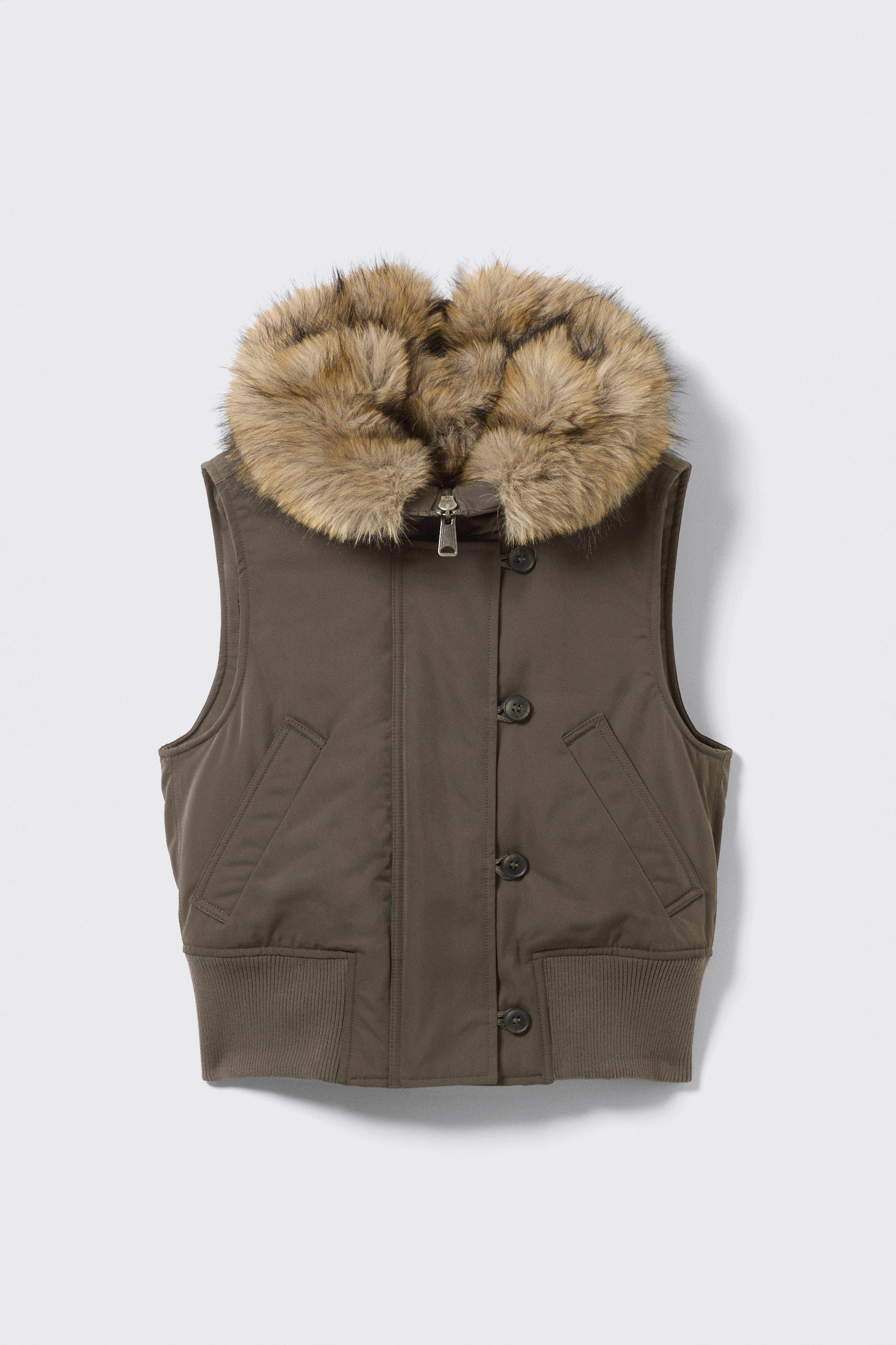 Wendbare Bomberweste mit Kapuze - Dunkelgrau