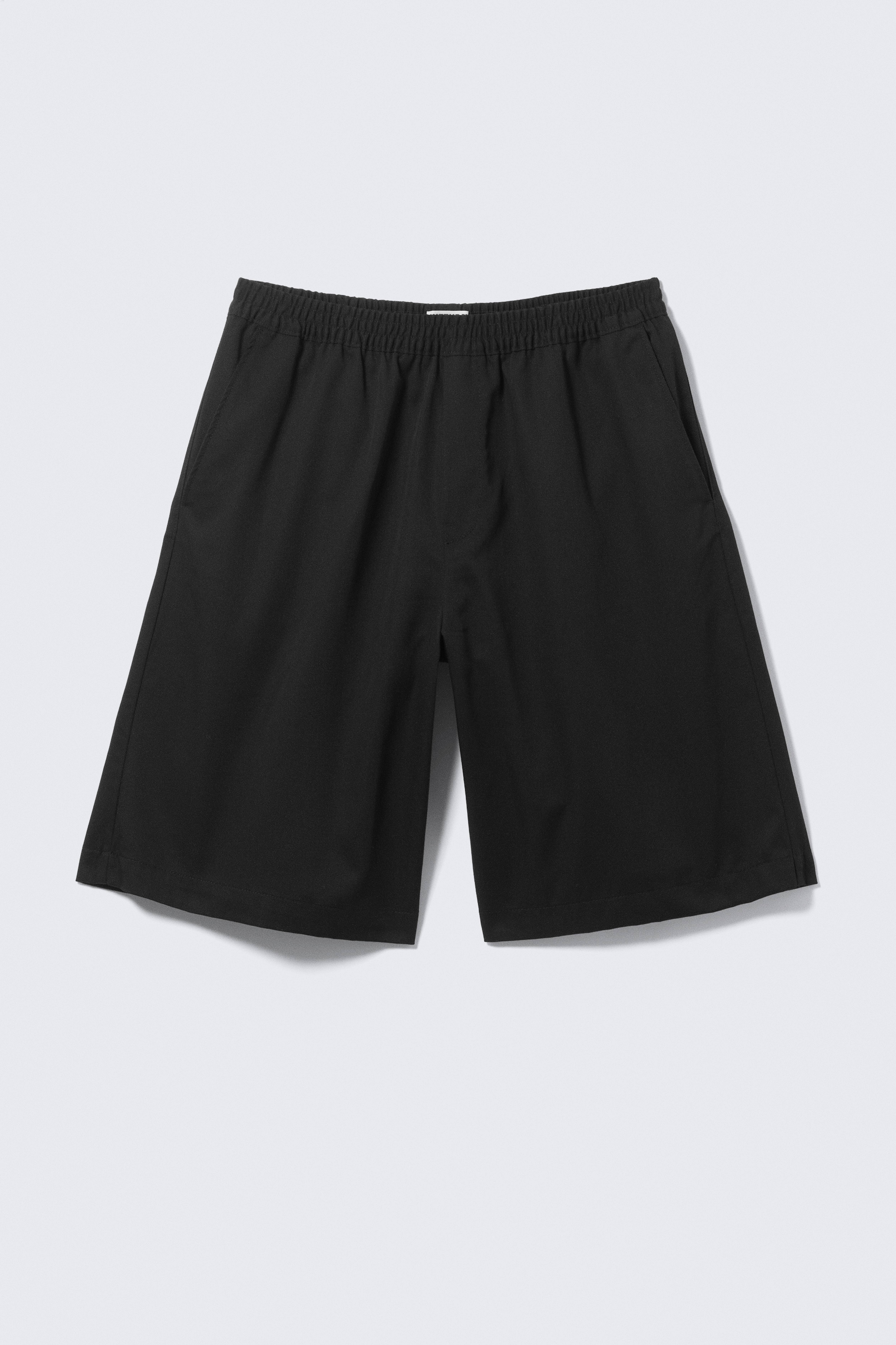 Løstsiddende chino-shorts - Sort