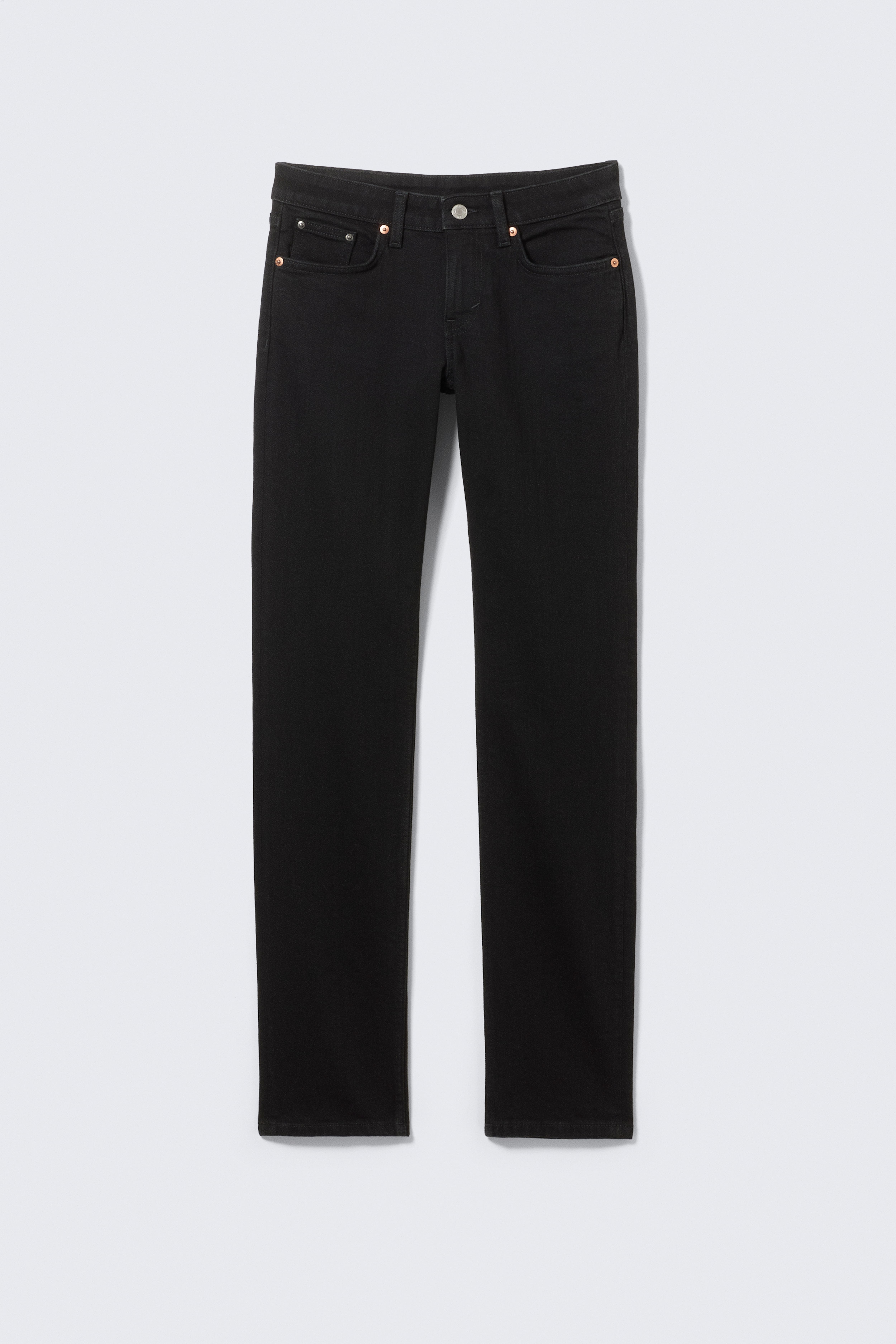 Дънки Neptune с ниска талия и прав крачол - Black Rinse - Черно/Blue Hymn - Средно синьо