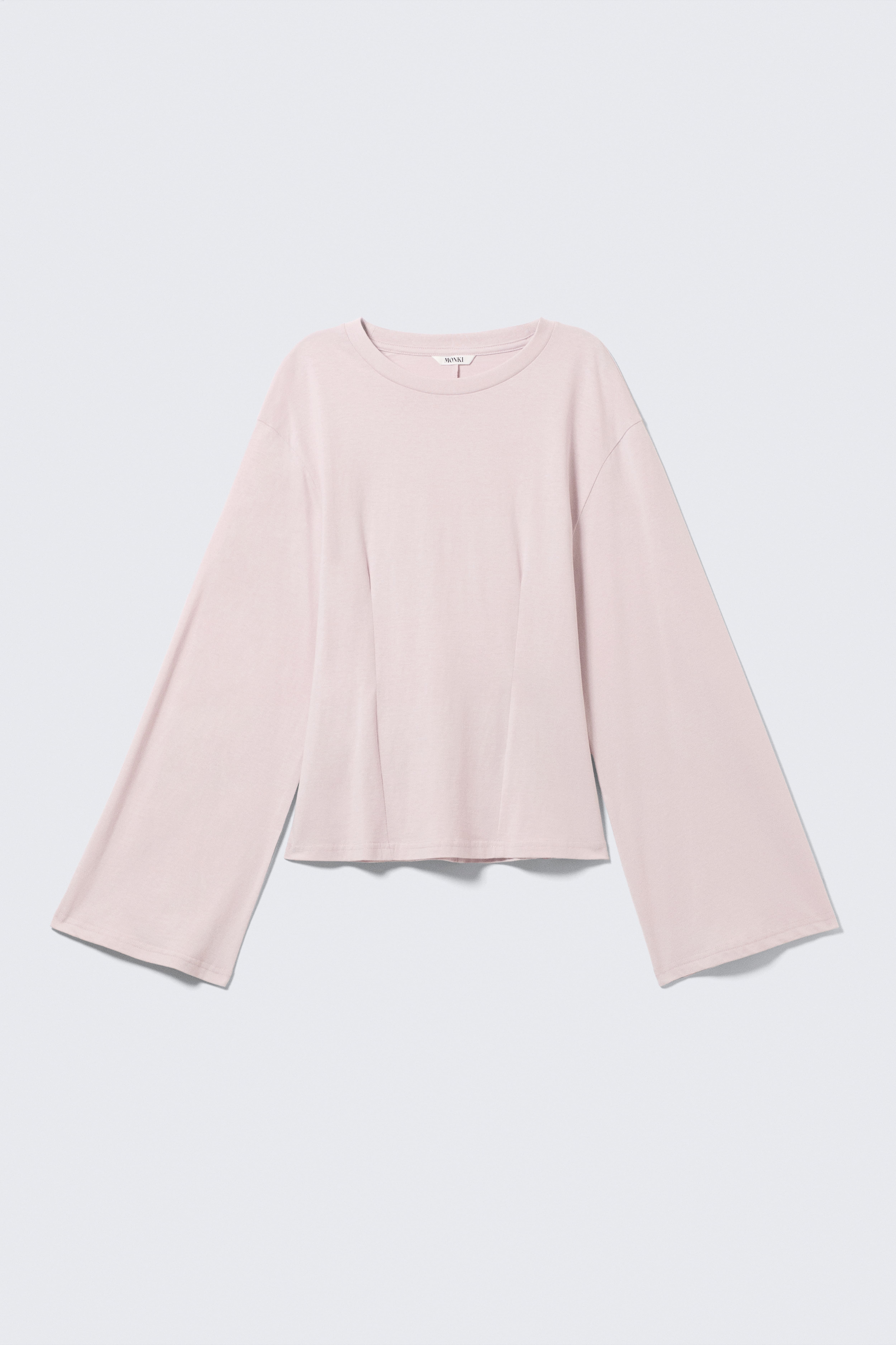 Top a maniche lunghe aderente - Rosa chiaro/Nero/Bianco polvere