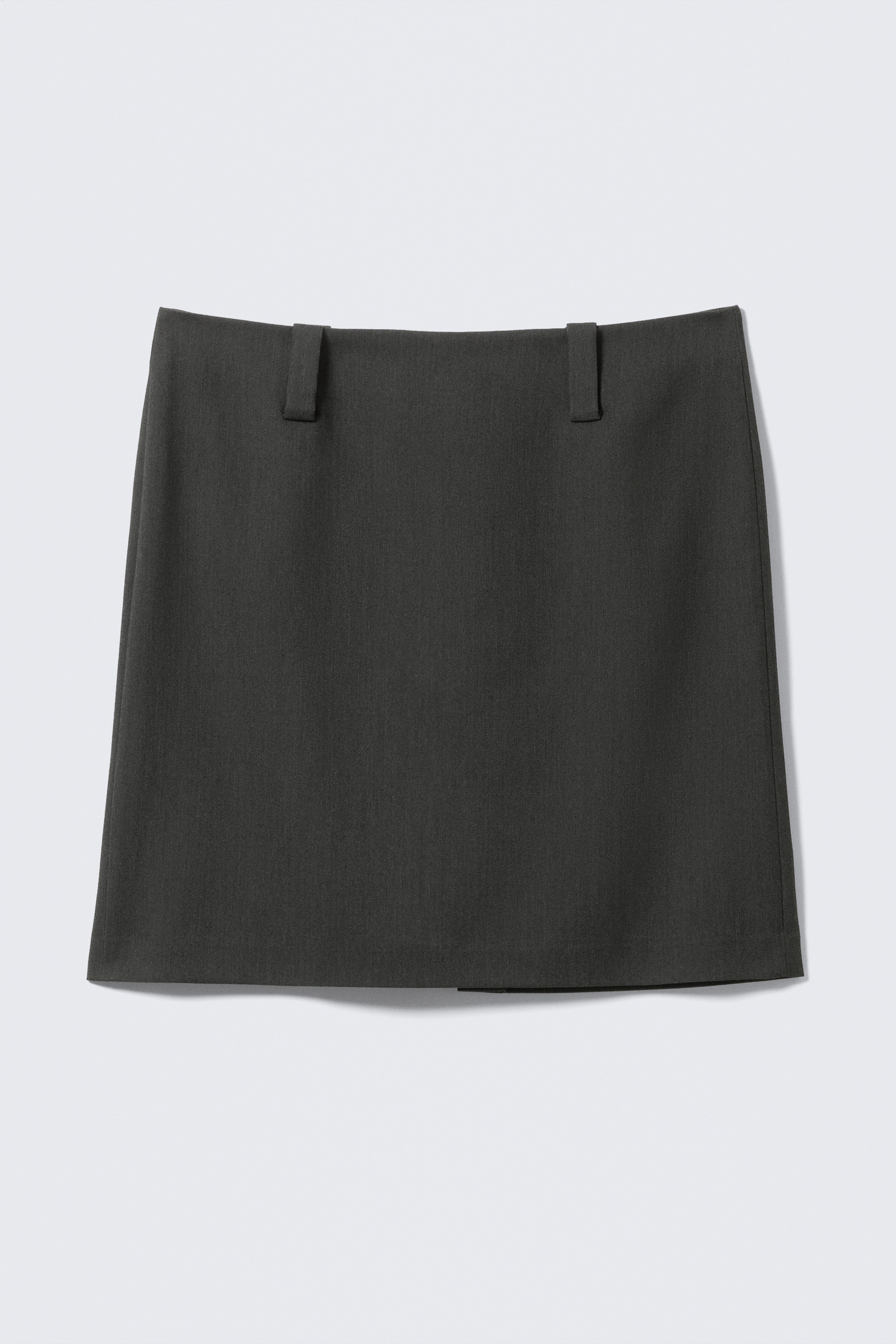 Jupe de costume midi Slim Fit - Gris foncé chiné