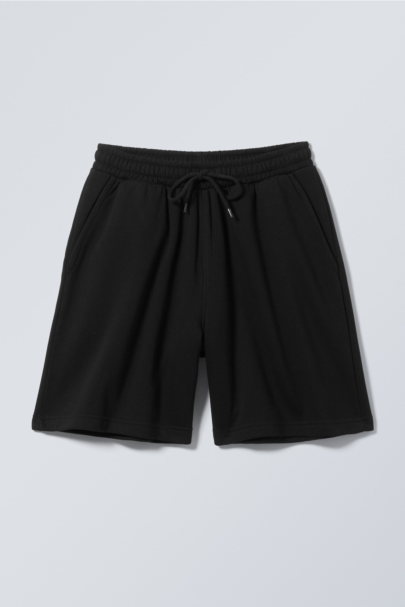 Relaxed Midweight Shorts - Black/Grey Melange - 2