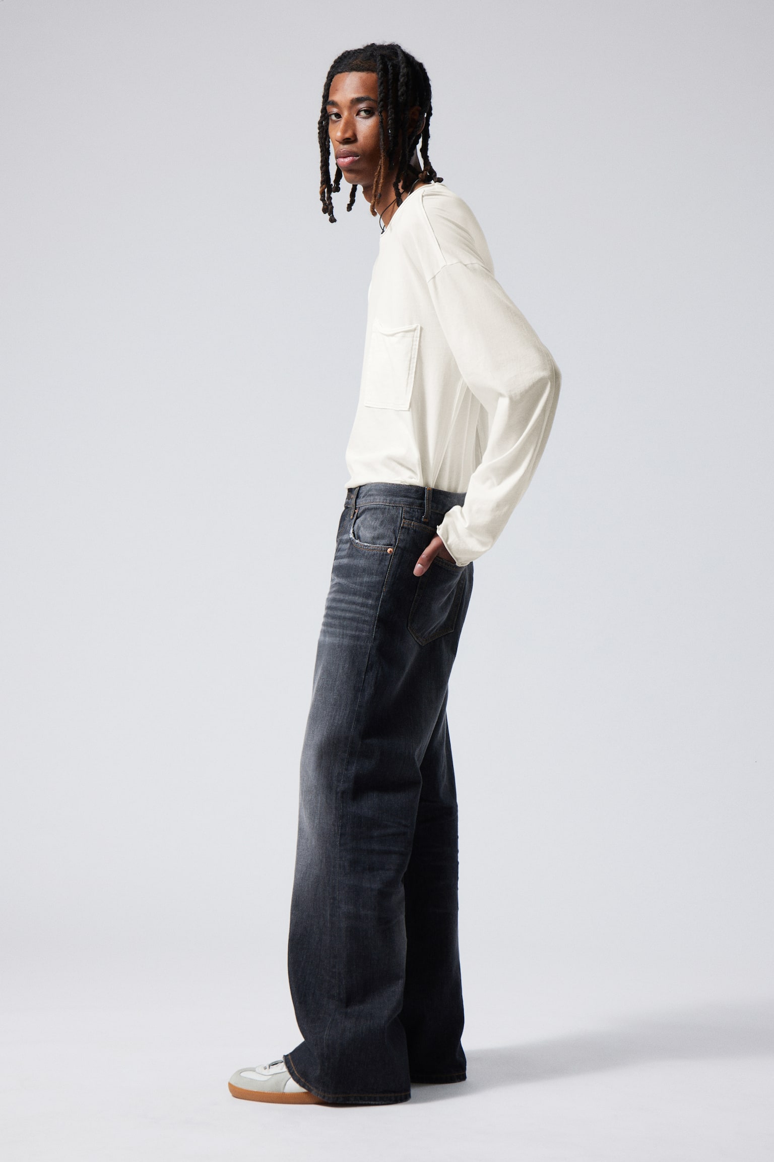 Time Loose Bootcut Leg Jeans - Ash Black - Black/Mine Blue - Medium Blue/Deep Ocean Blue - Dark Blue/Jackpot Blue - Medium Blue - 7