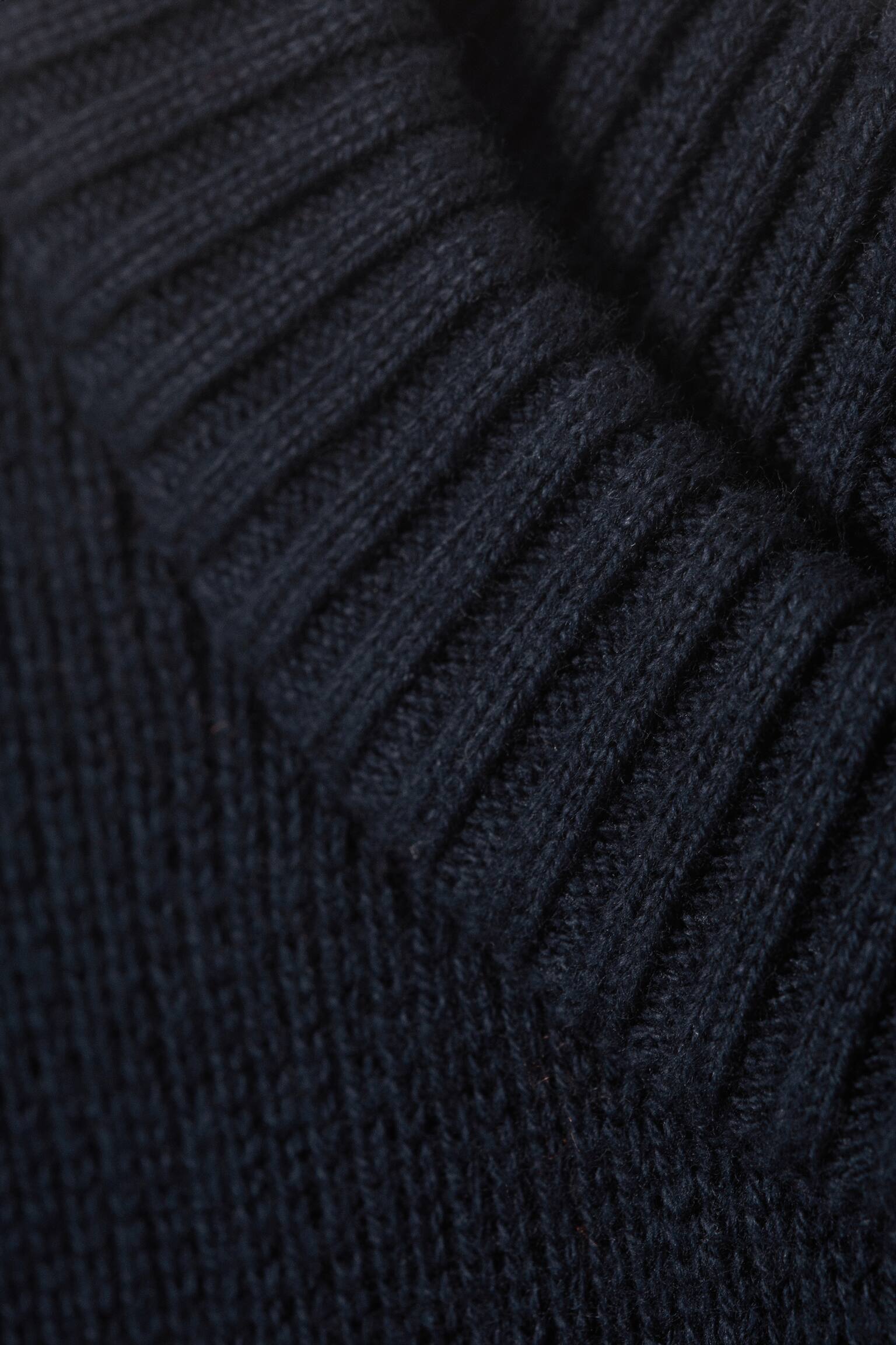Boxy Strickpullover aus Baumwolle - Dunkles Marineblau - 3
