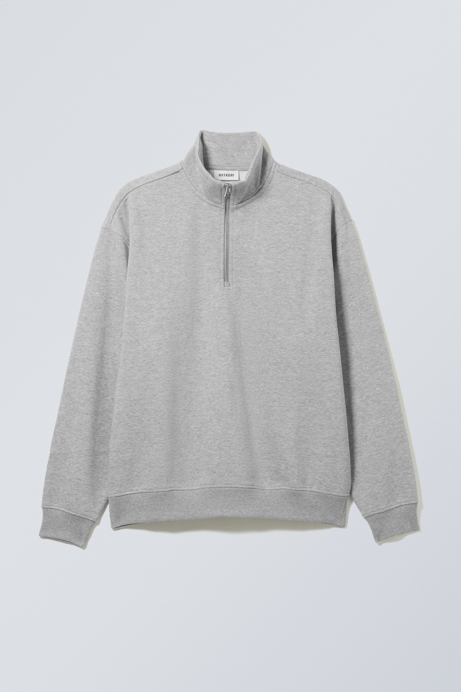 Relaxed Heavy Half Zip Sweater - Light Grey/Dark Blue/Dusty Grey/Black/Dark Brown/Dark Khaki Green - 2