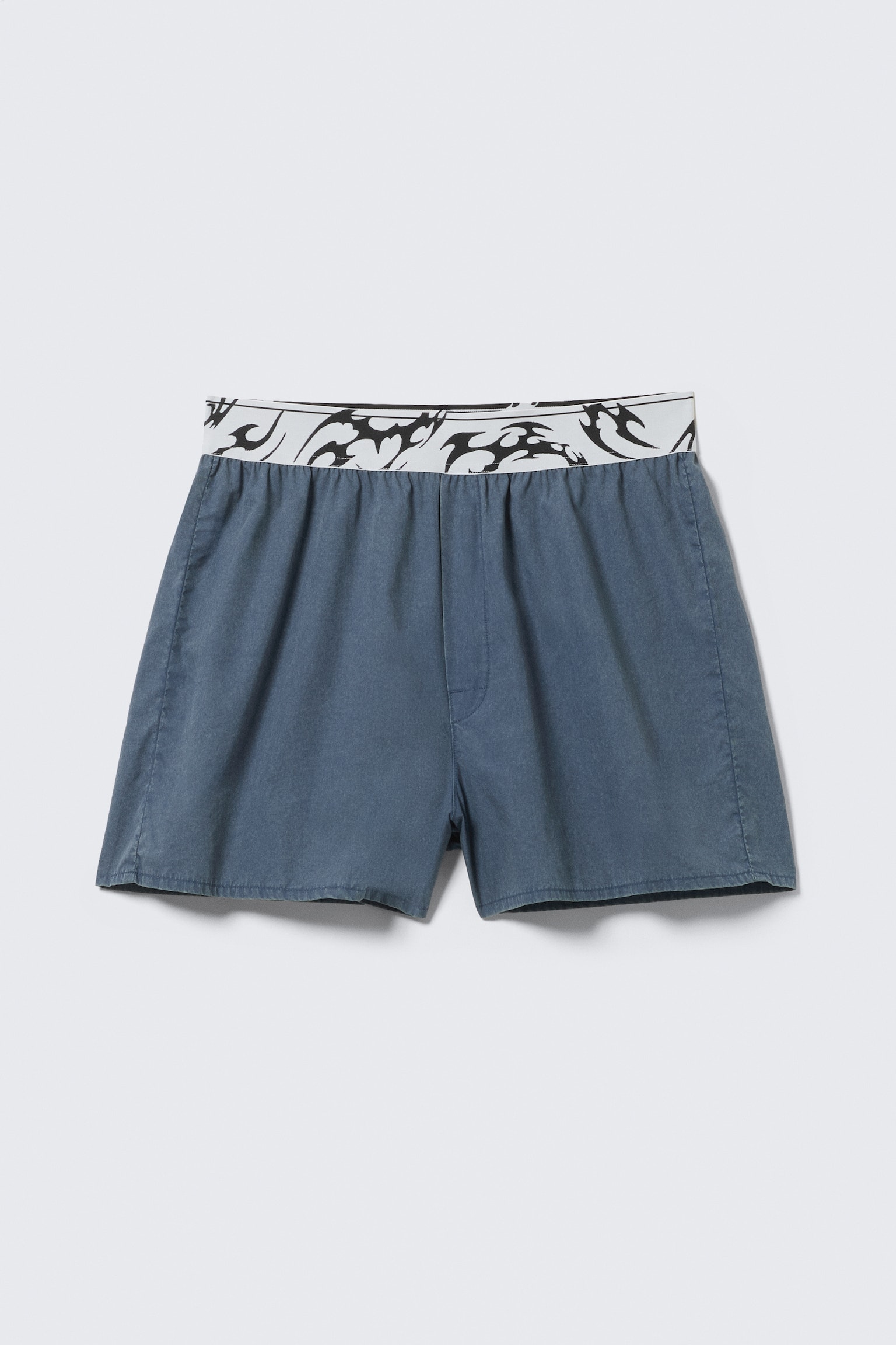 Boxer pigiama - Blu scuro lavato/Bianco - Righe blu - 2