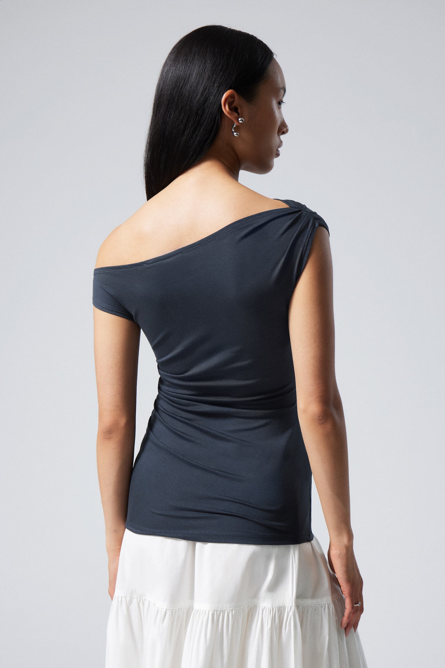 Hera Drape Top - Dark Blue/Black/White - 5