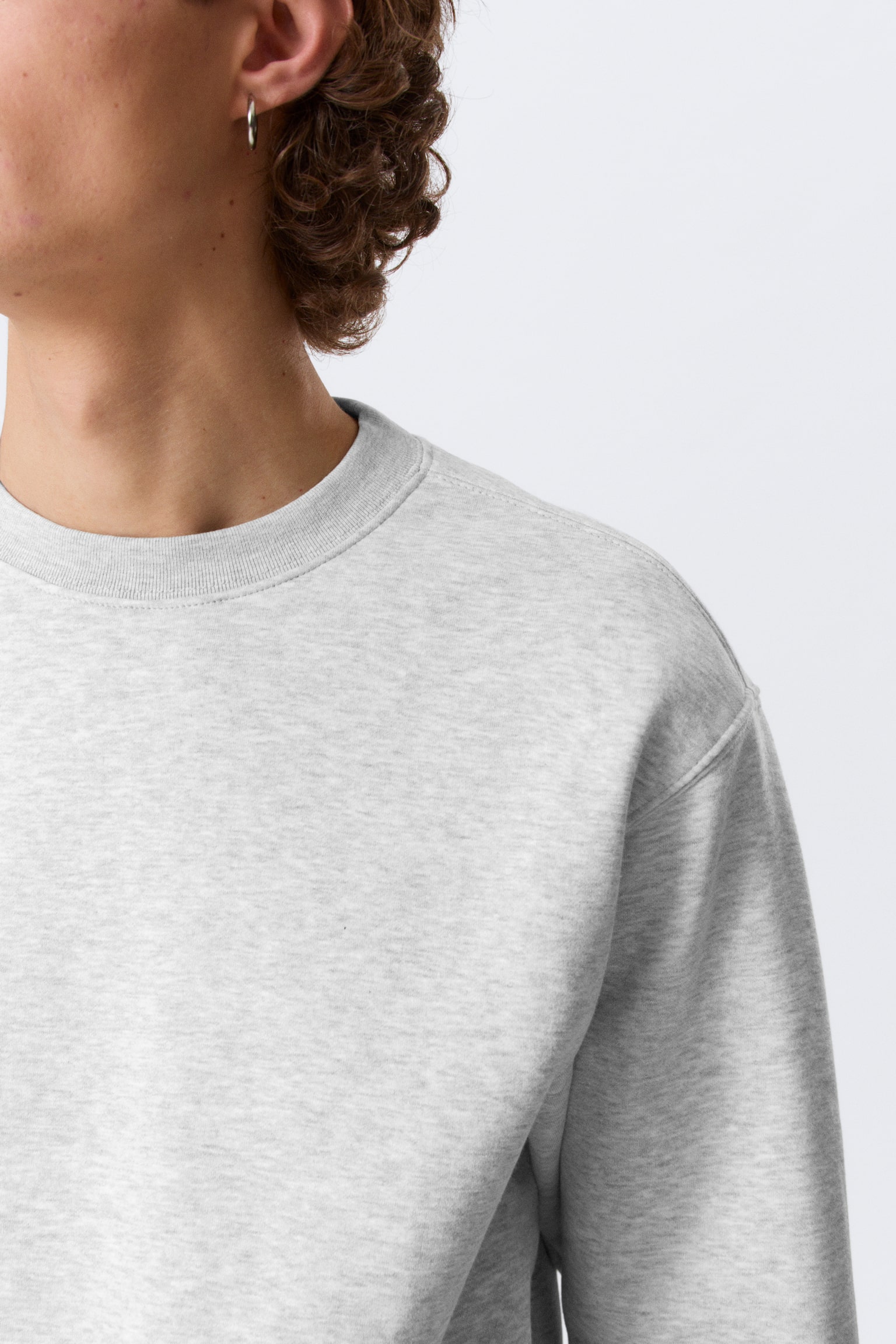 Felpa classica - Grigio mélange/Nero/Blu navy/Grigio polvere/Verde scuro - 4