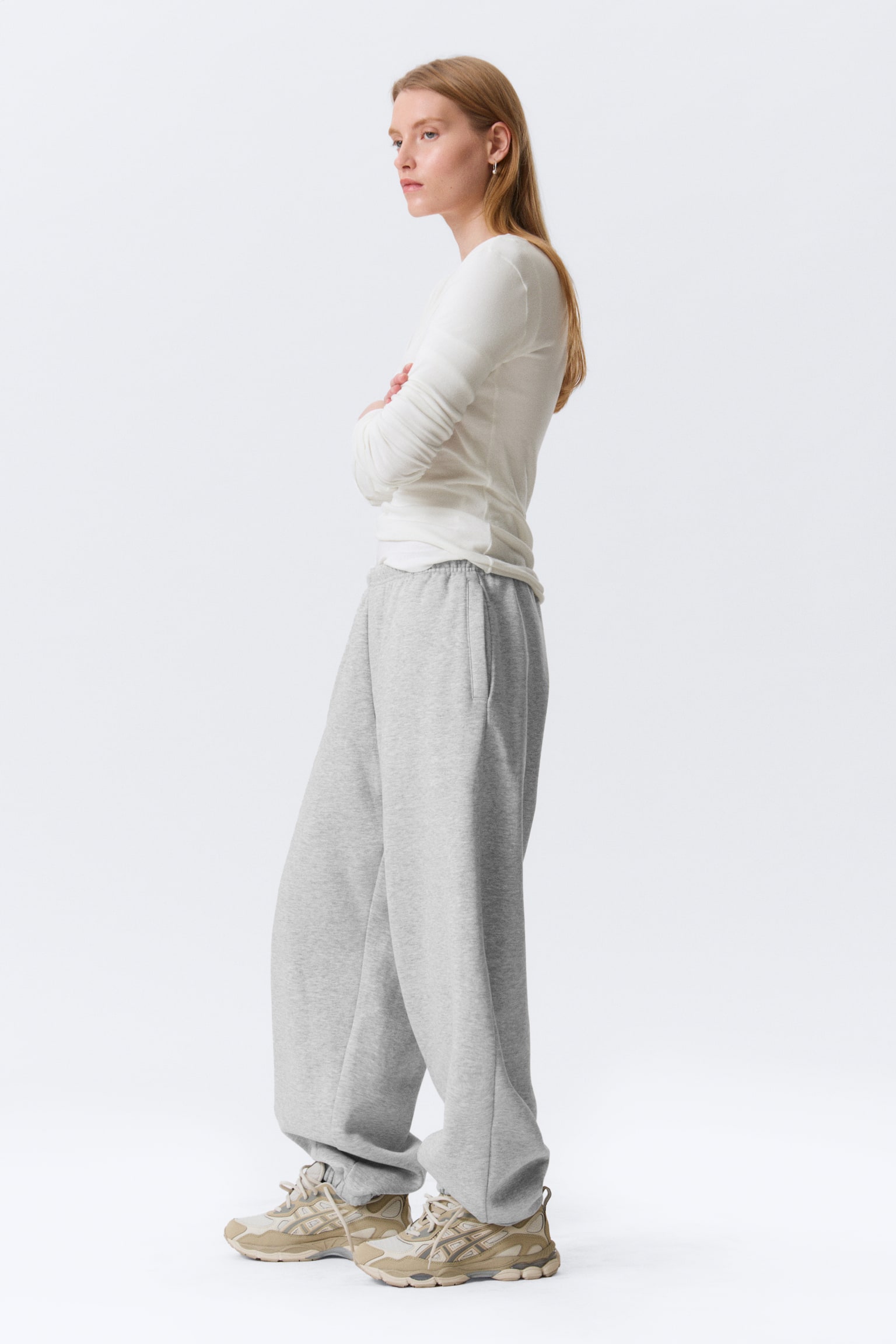 Loose Heavyweight Sweatpants - Grijs gemêleerd/Zwart - 6