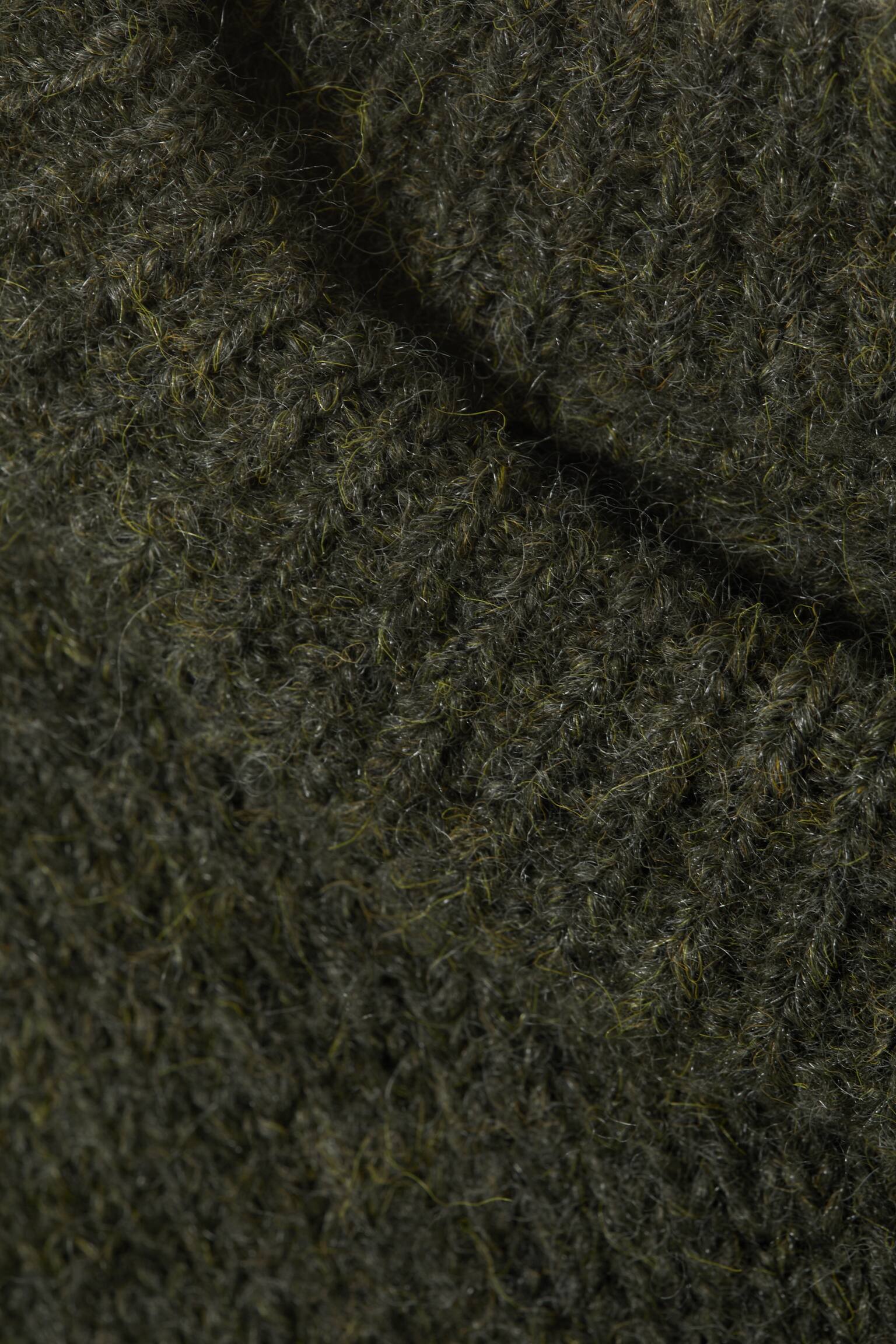 Strickpullover aus einer Wollmischung - Dunkelgrün - 4