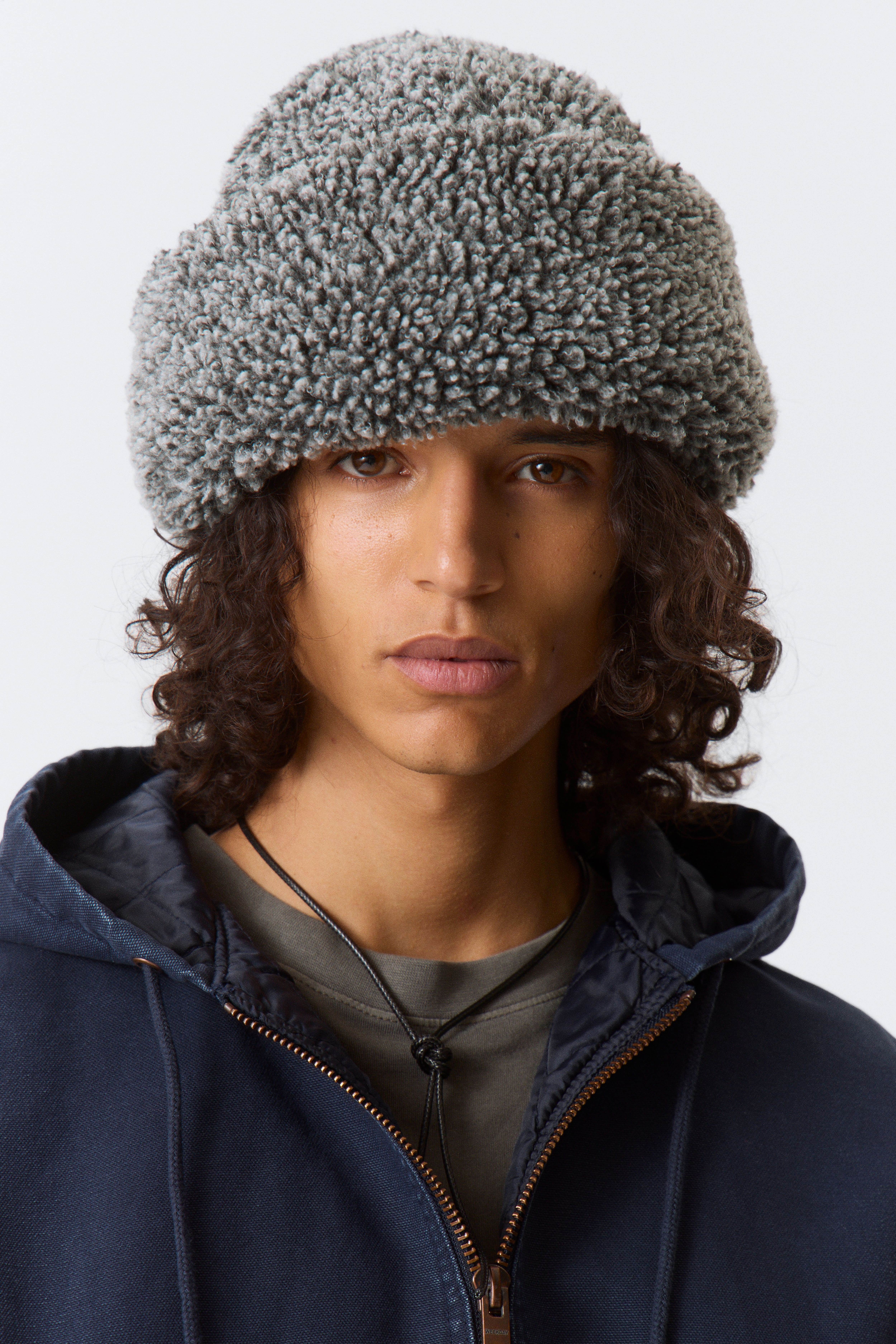 Pile docker hat - Grijs gemêleerd