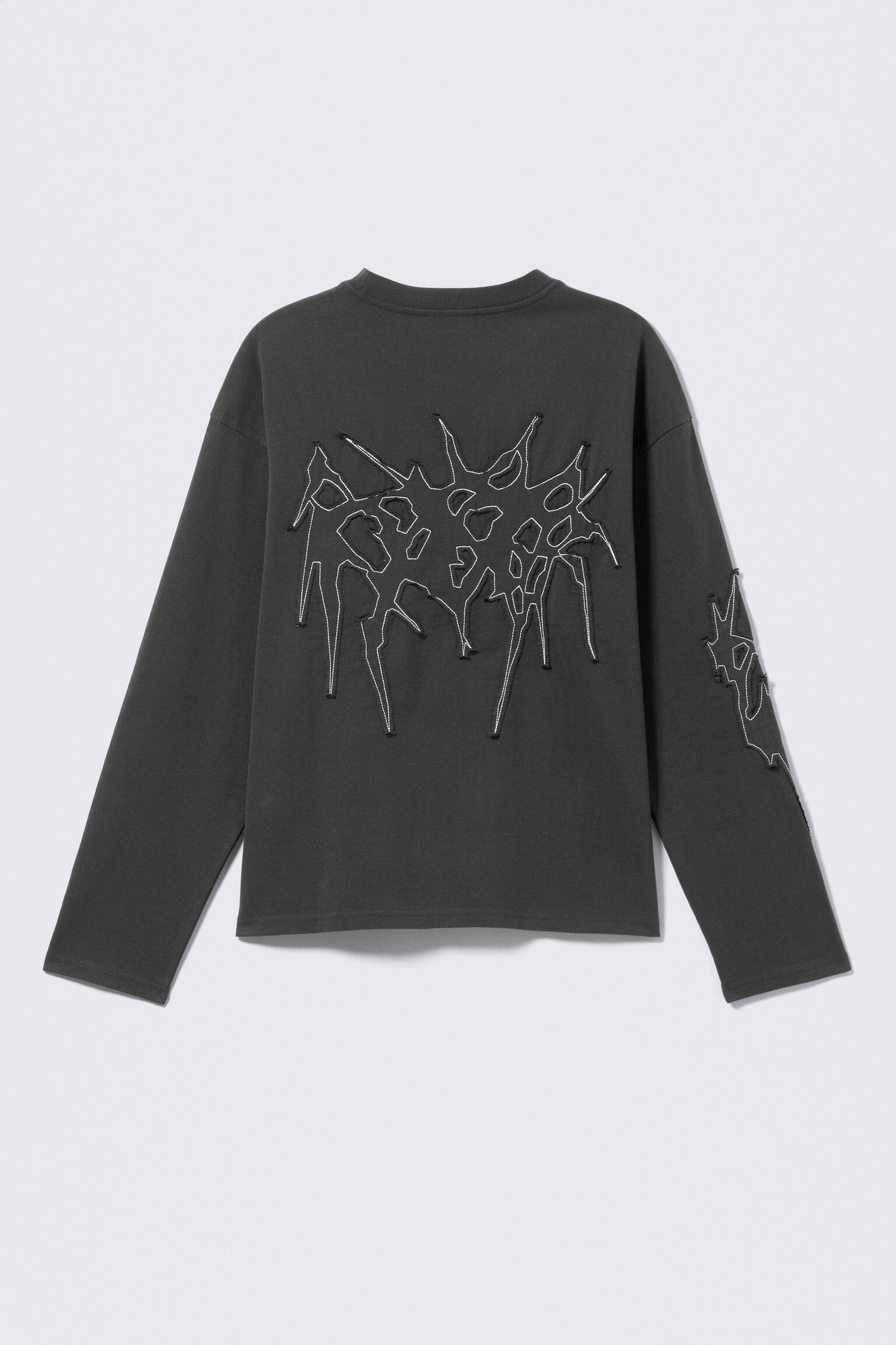 T-shirt Great boxy a maniche lunghe con grafica - Dark Grey - Tristar/Grigio scuro - Air Flame/Bianco - Skeleton Angel/Black - Midnight Nightmare/Bianco - Angry Panthers - 3