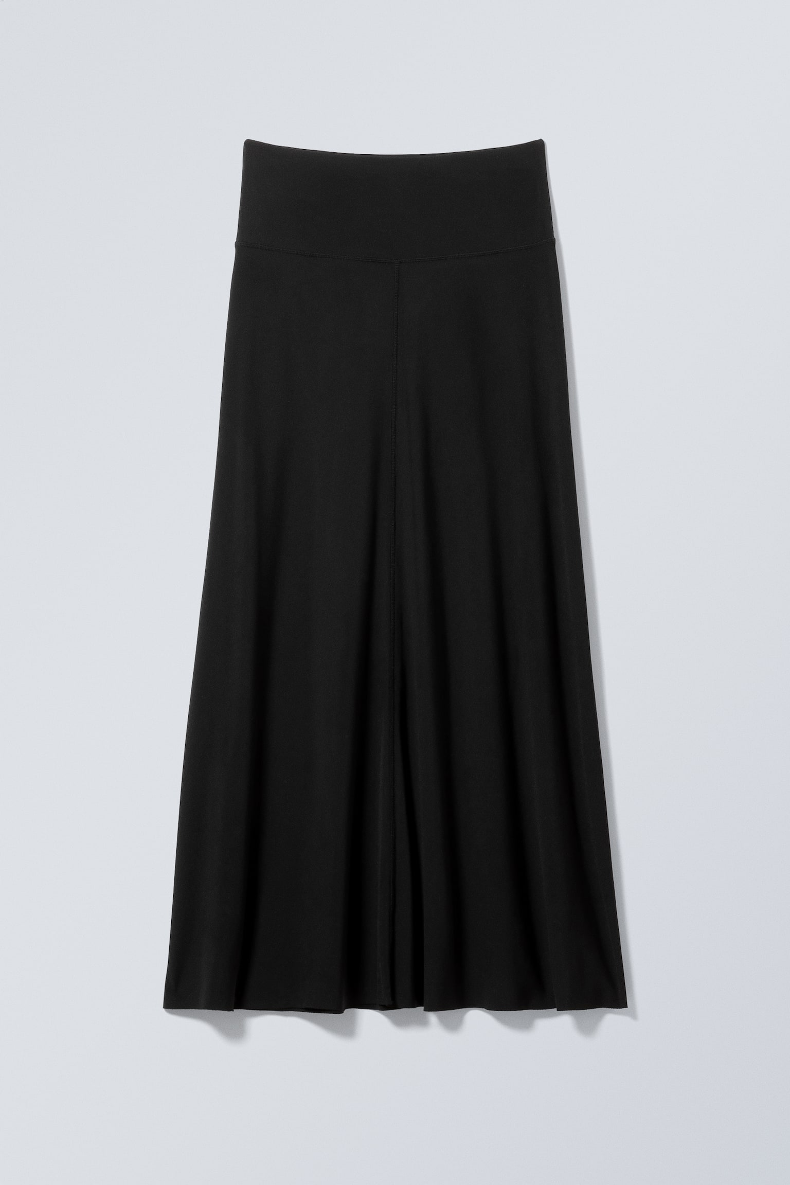 Maxi Jersey Skirt - Black/Light Dusty Khaki - 2