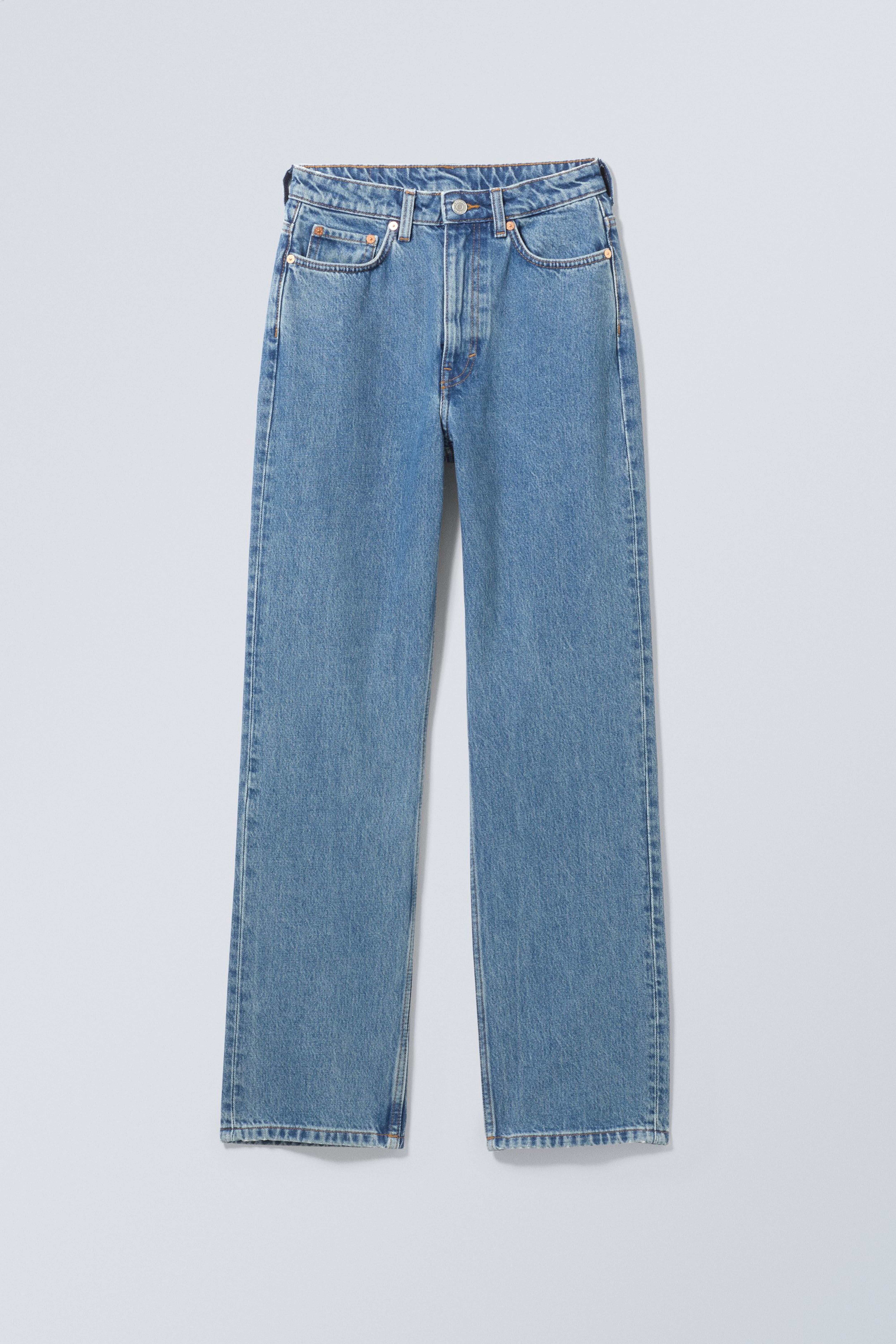 Extra hoge rechte jeans Rowe - 90s Blue - Middelblauw/Port Blue - Lichtblauw/Angel Blue - Dark Blue/Echo Black – Zwart
