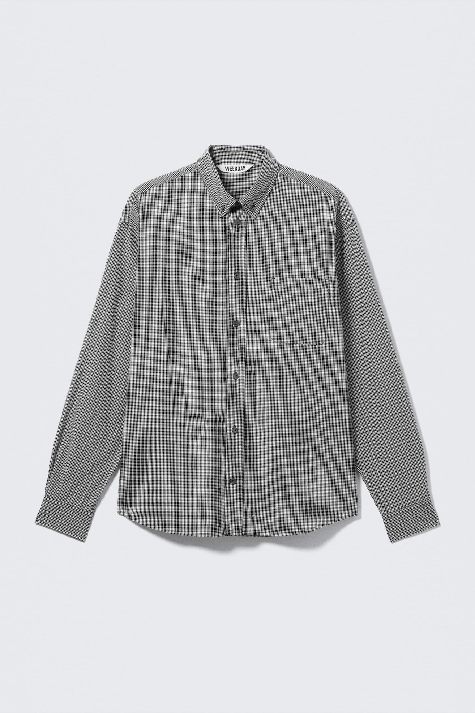 Camicia in popeline con bottoni - nero a quadretti/Bianco - righe blu - 2