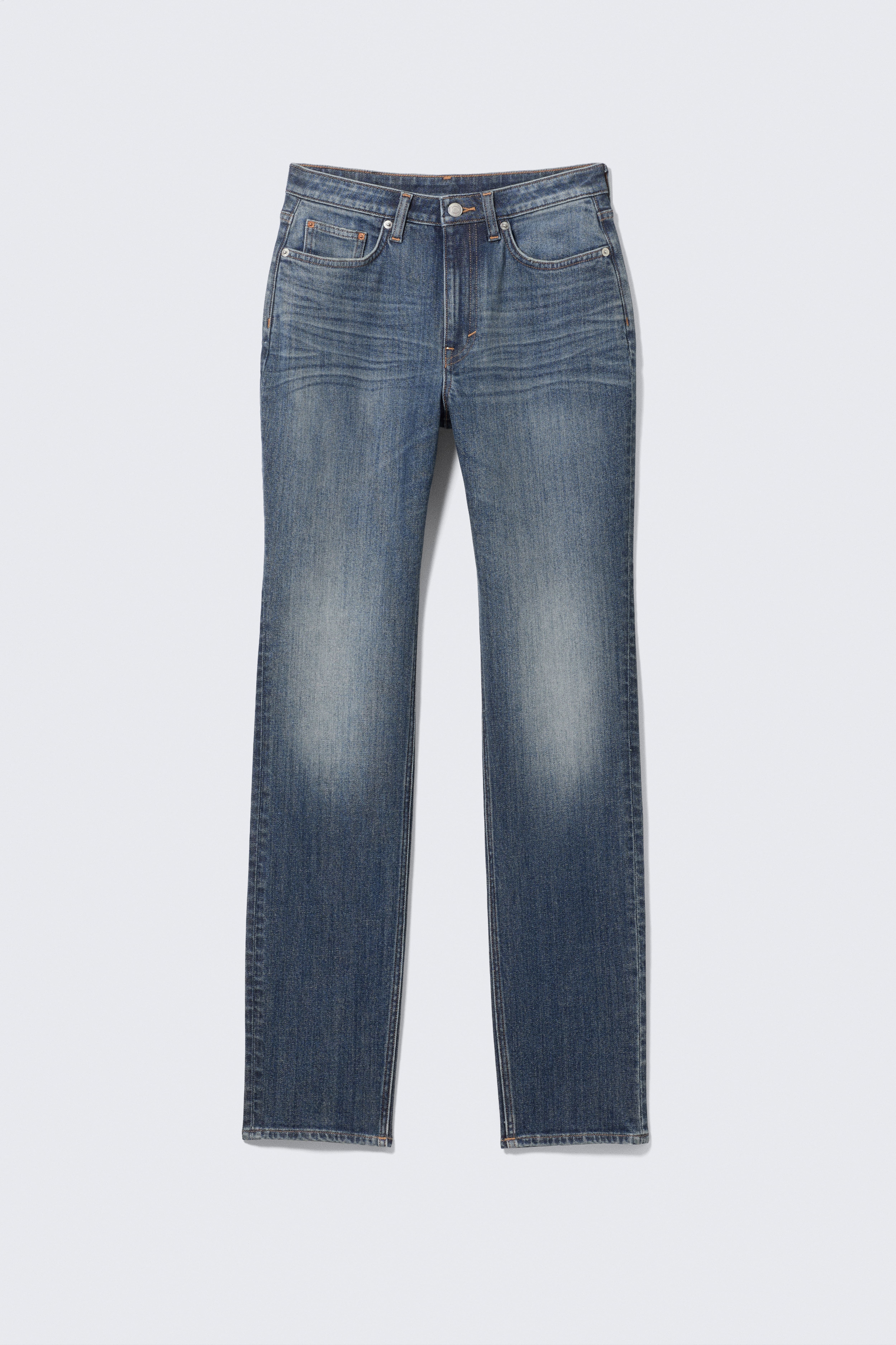 Jeans slim a vita alta Vega Curve - Blue Hymn - Blu medio