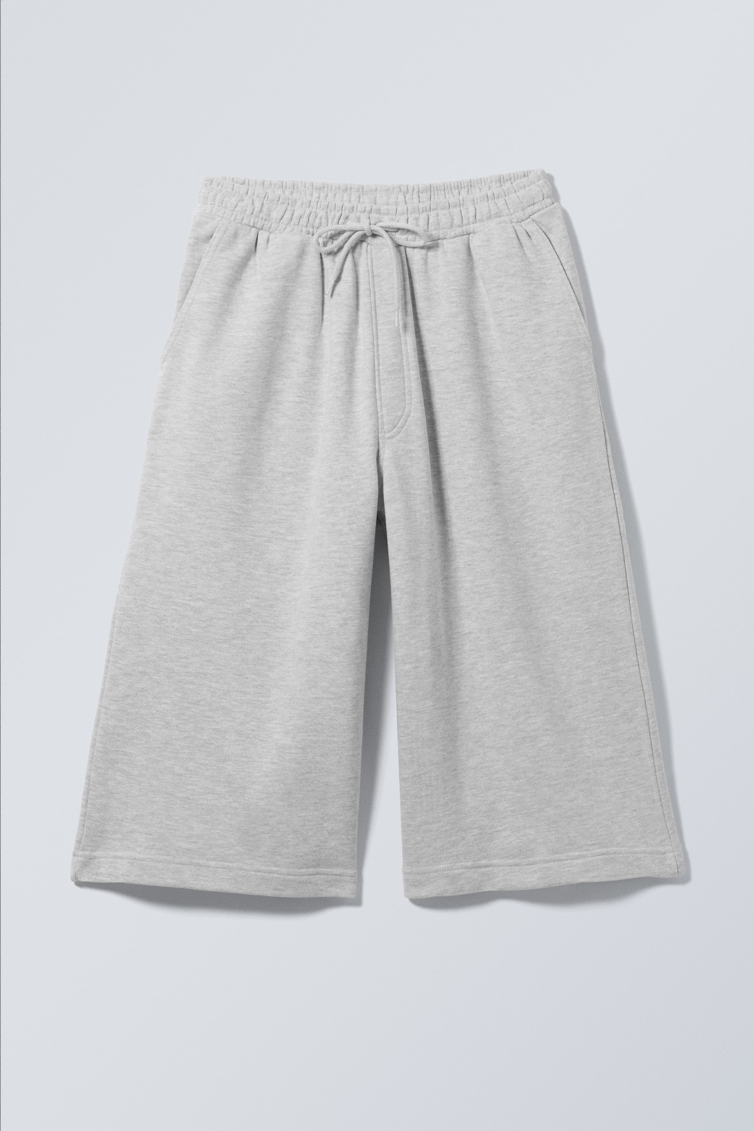 Astro Loose Terry Shorts - Grey Melange/Black - 2