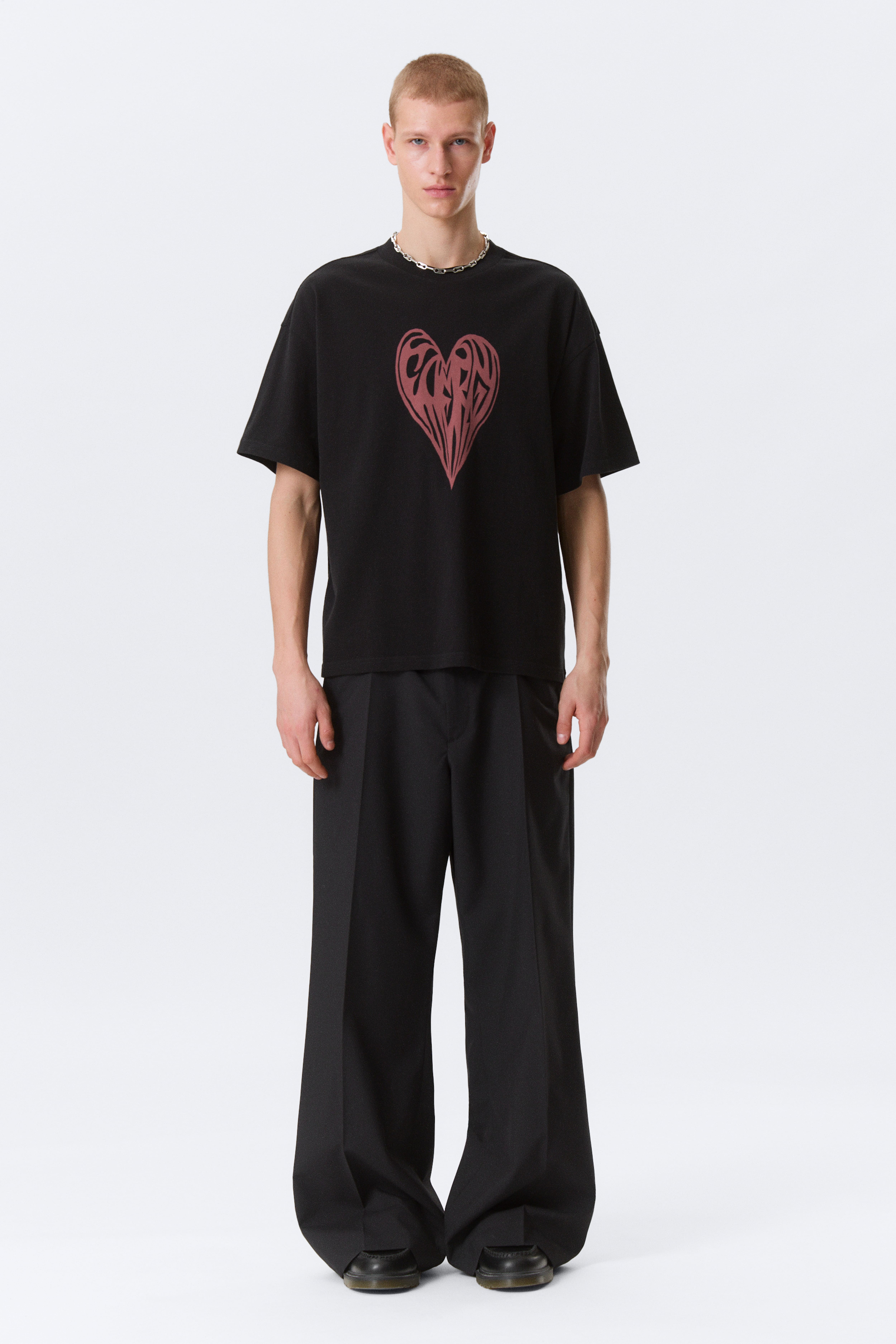 T-shirt Great boxy con stampa grafica - Nero - Heart of Energy/Bianco - Dreams/Nero - Heartbeat/Bianco - Robo Silver Face/Nero - Midnight/Bright Blue - Four Man Gang