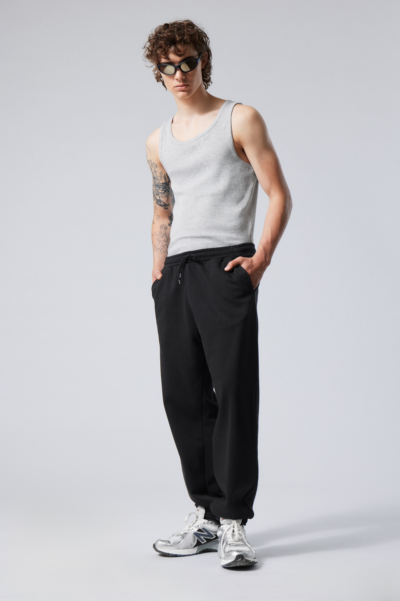 Standard Sweatpants - Black/Off-black/Light Grey - 1