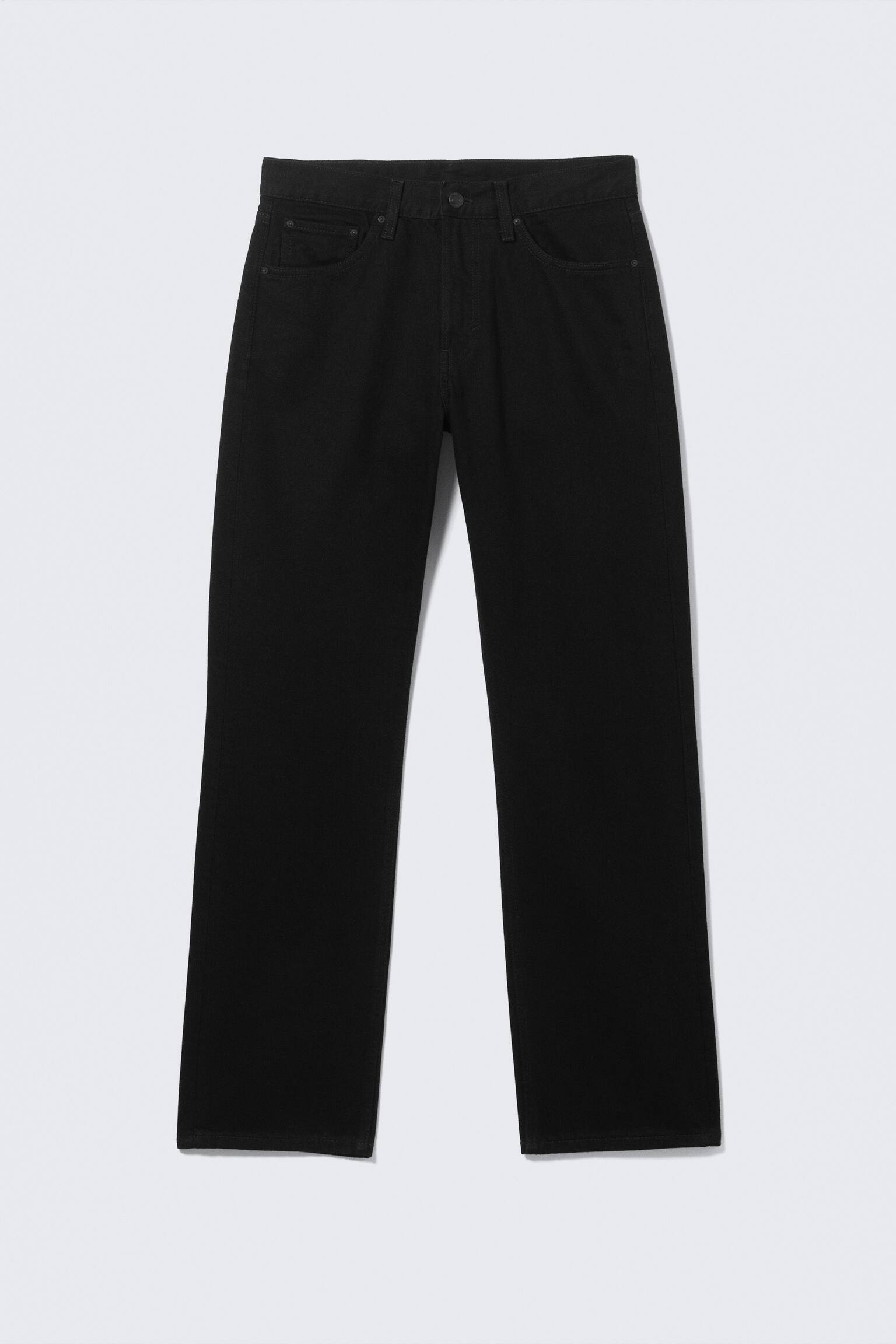 Orbit Mid Waist Regular Straight Leg Jeans - Black Rinse – Zwart/Board Blue - Medium Blue - 2