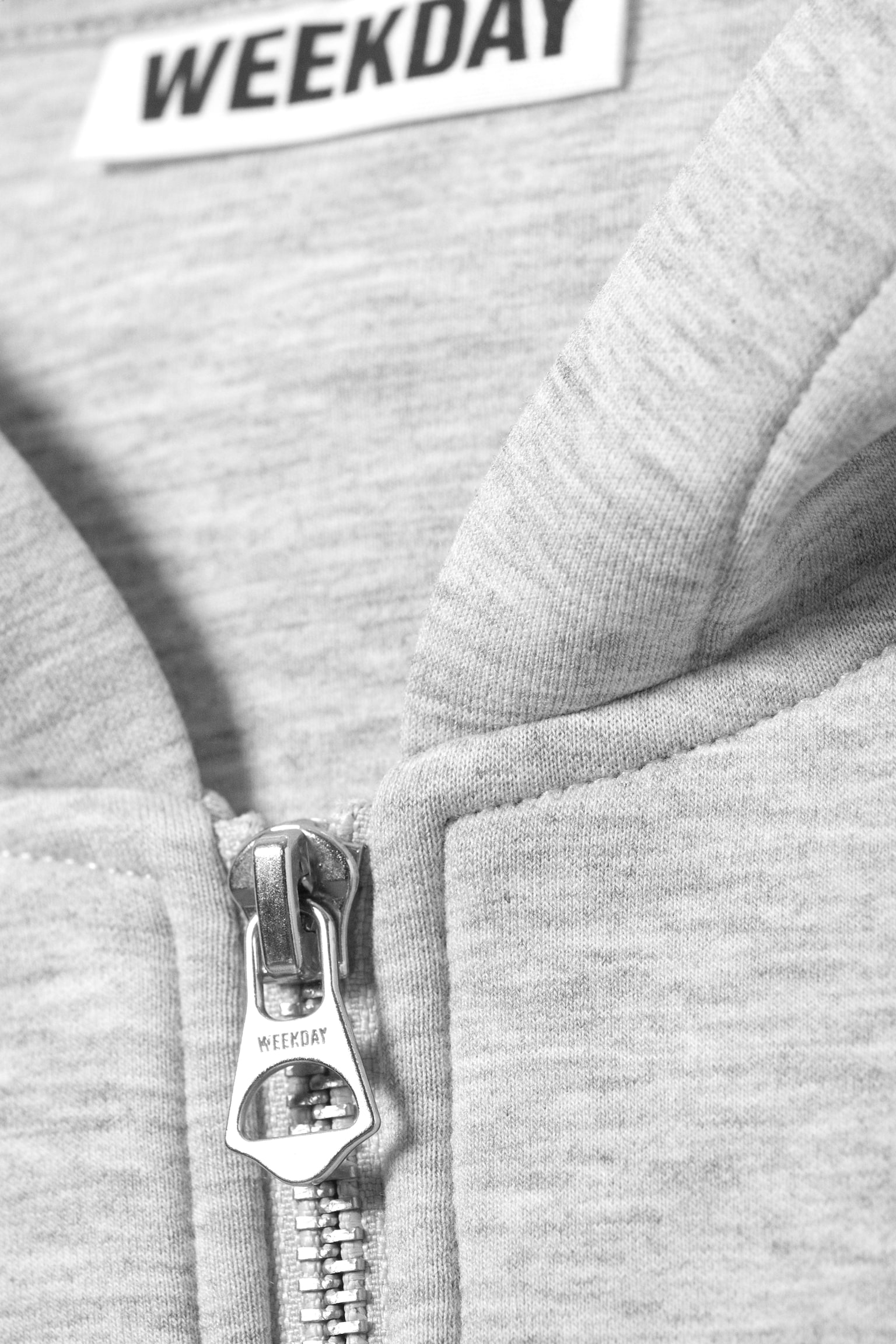 Felpa Simon in scuba con cappuccio e cerniera - Grigio chiaro mélange/Nero/Marrone scuro/Grigio mélange/Blu scuro/Blu brillante/Grigio scuro mélange - 5