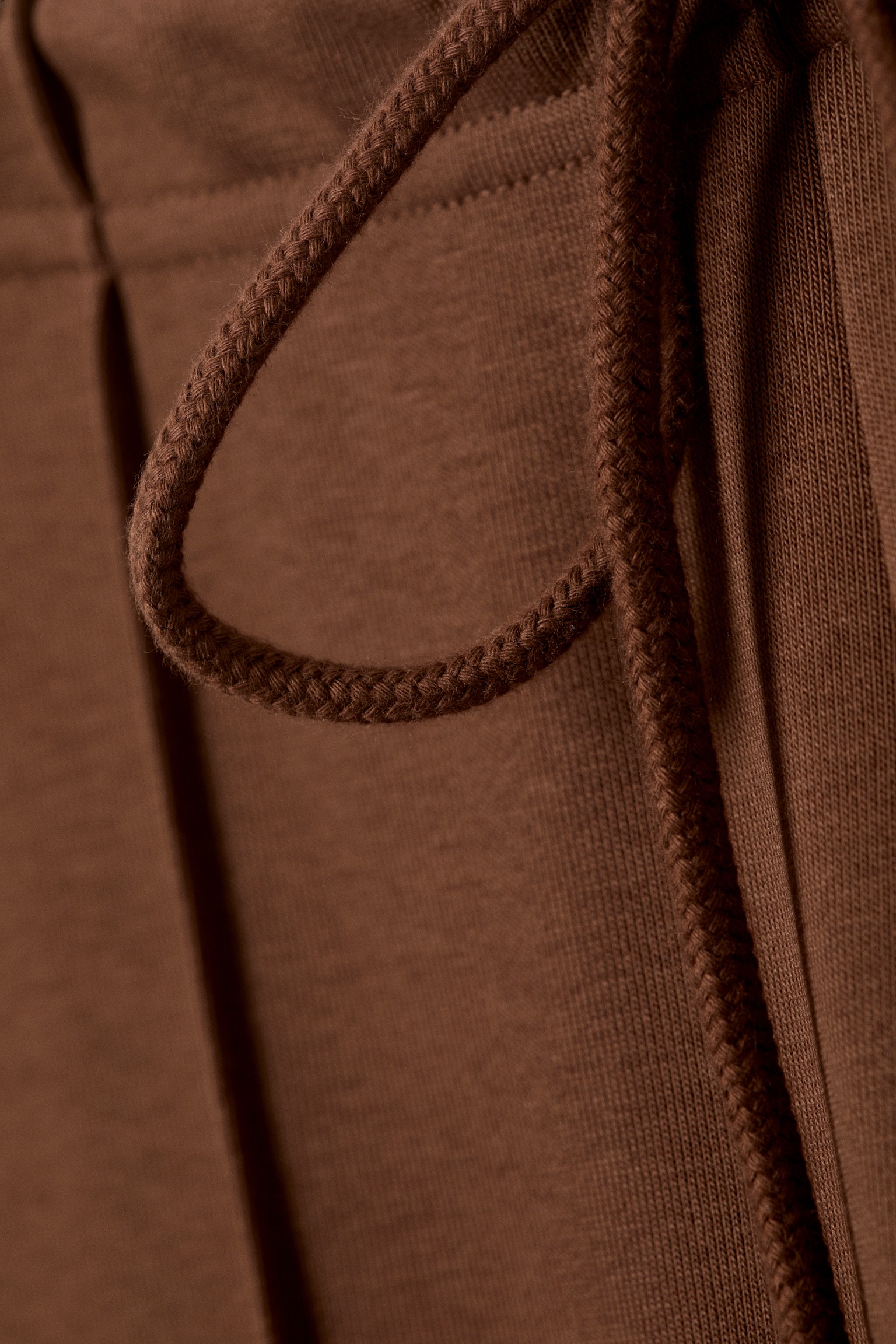 Low Rise Loose Wide Leg Sweatpants - Brown - 5
