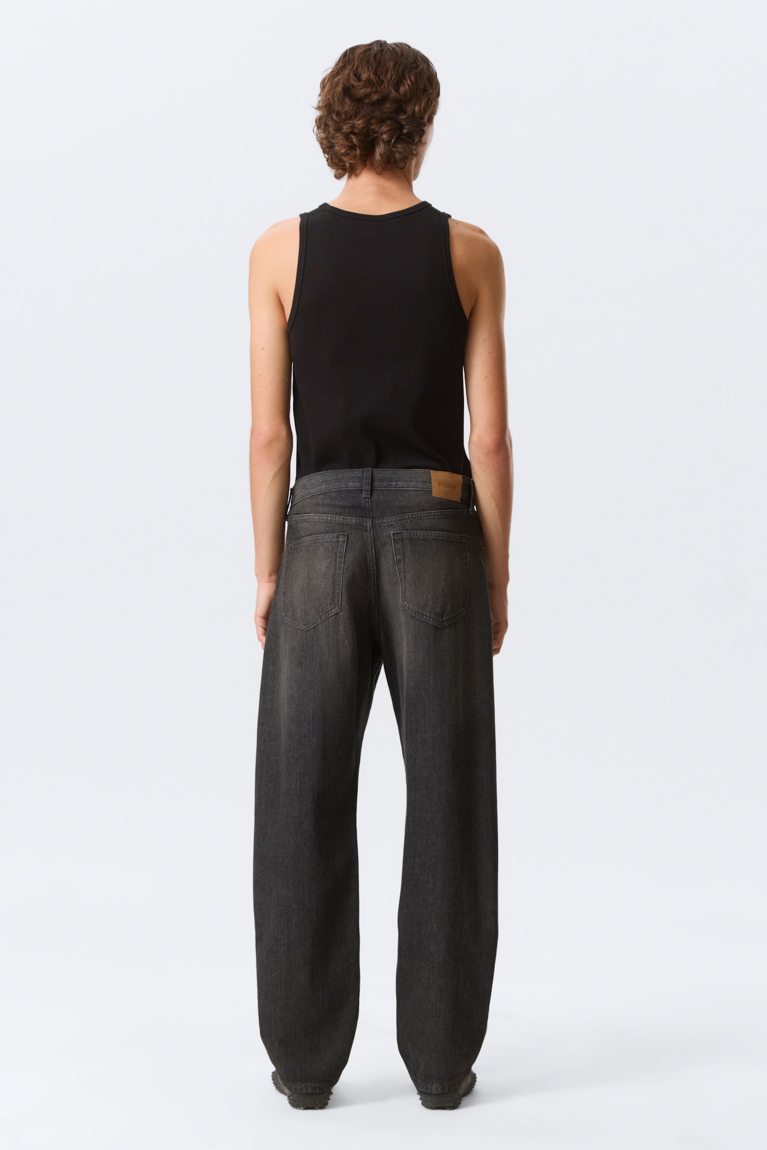Jeans Nebula Mid-Rise Loose Barrel Leg unisex - Chelsea Black - Nero/Lavaggio blu – Blu scuro - 4