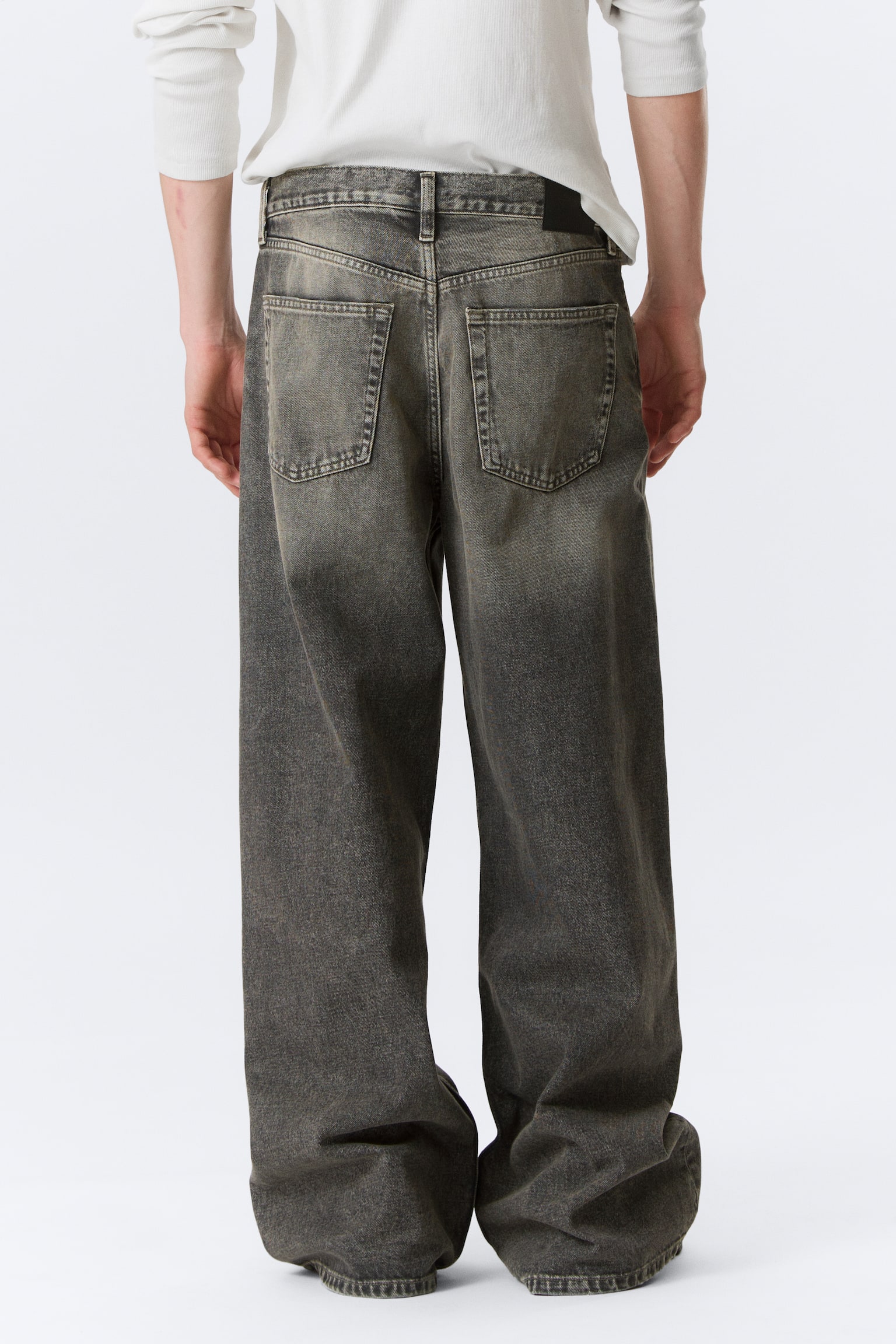 Solar Loose Wide Leg Unisex Jeans - Redondo Black - Washed Black/Blue Horses - Medium Blue/Blue Rinse – Donkerblauw - 6